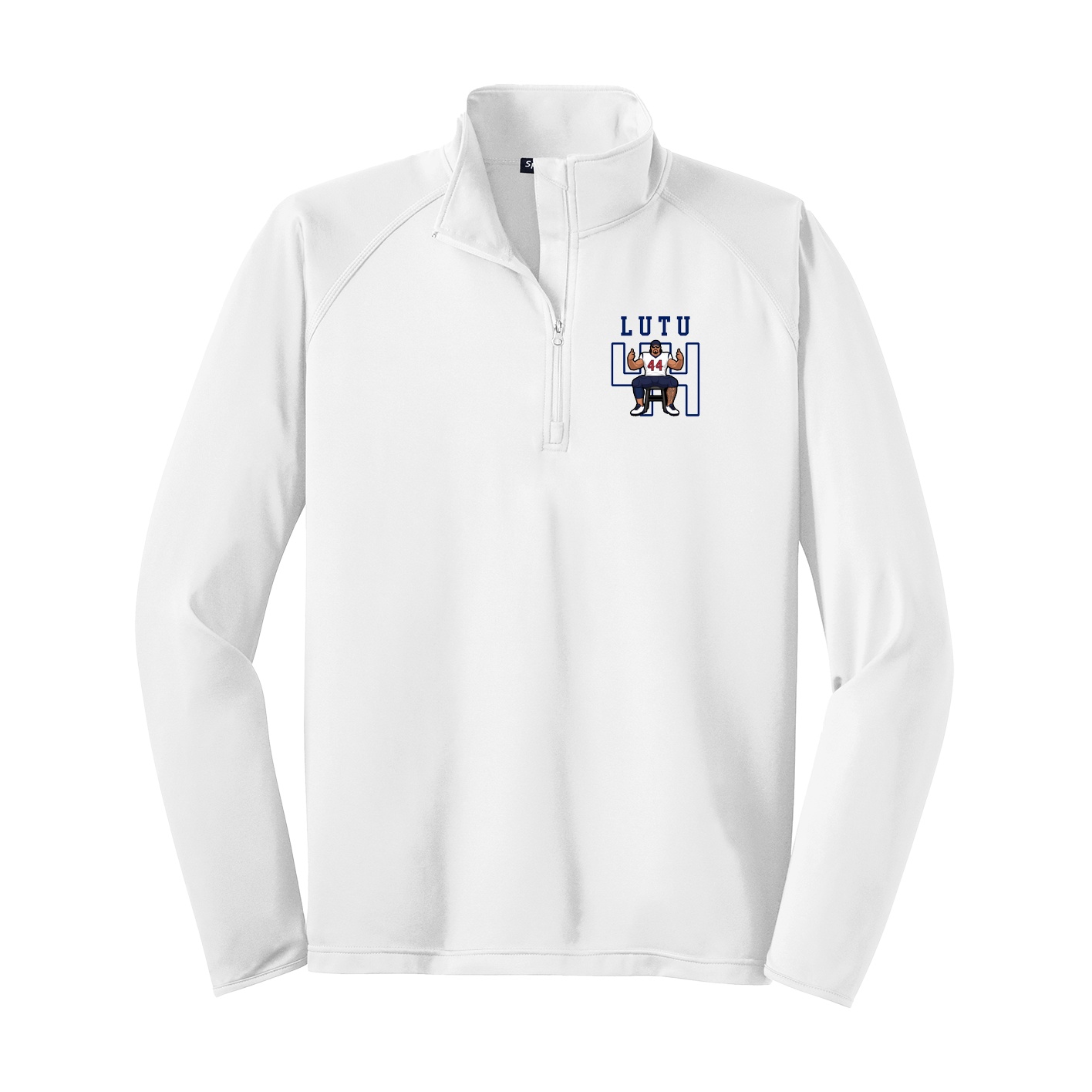 Q-Zip Pullover — Shirsey in White