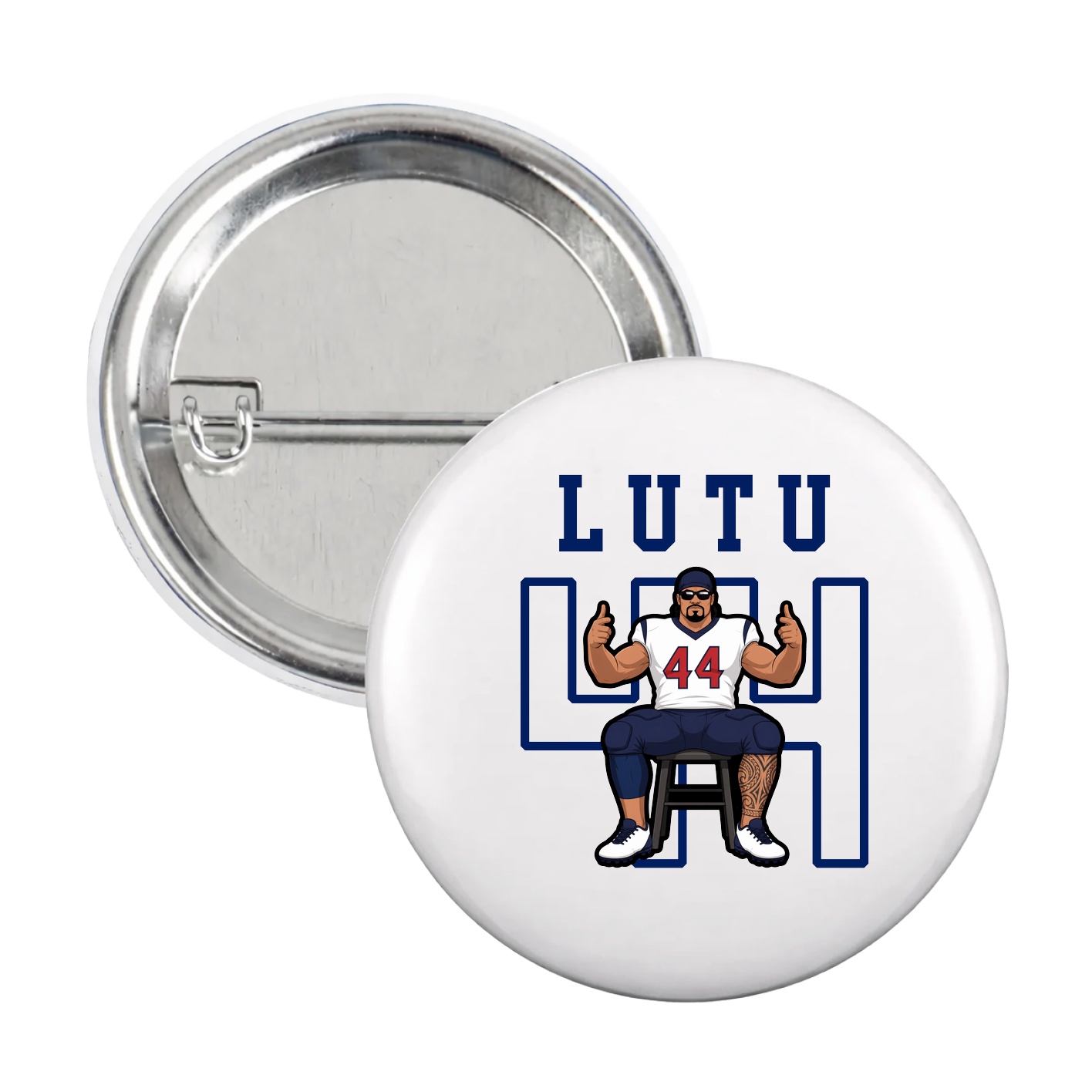 Game Day Button — Shirsey in White