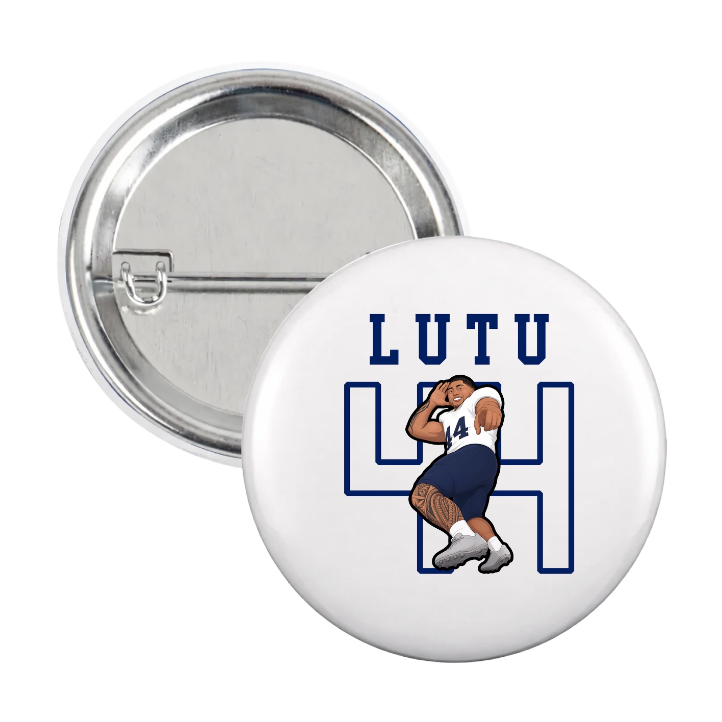 Game Day Button — Shirsey in White
