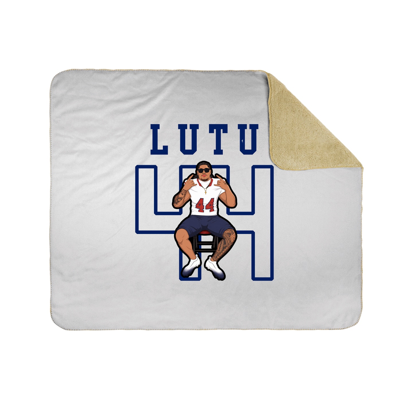 Throw Blanket — Shirsey in White