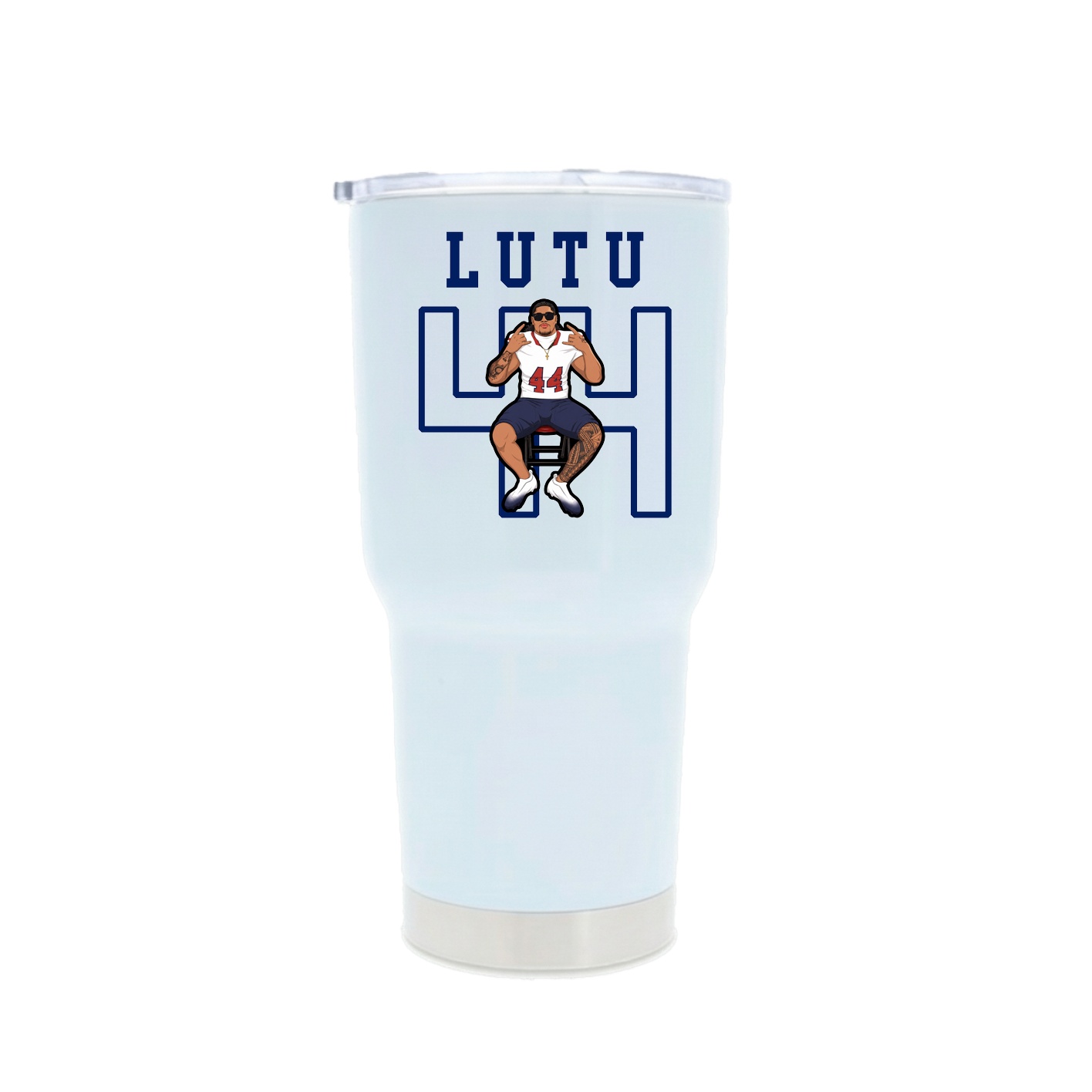 30oz Stainless Steel Tumbler — Shirsey in White