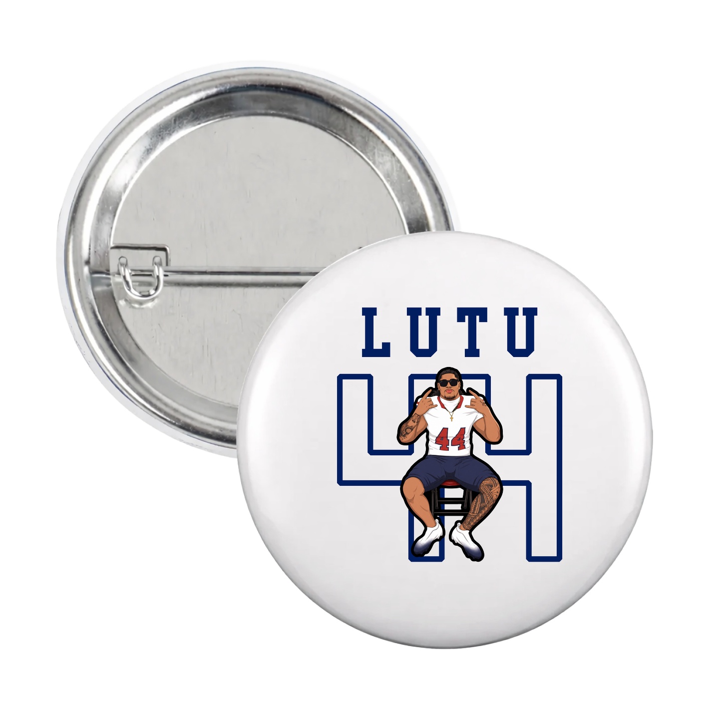 Game Day Button — Shirsey in White