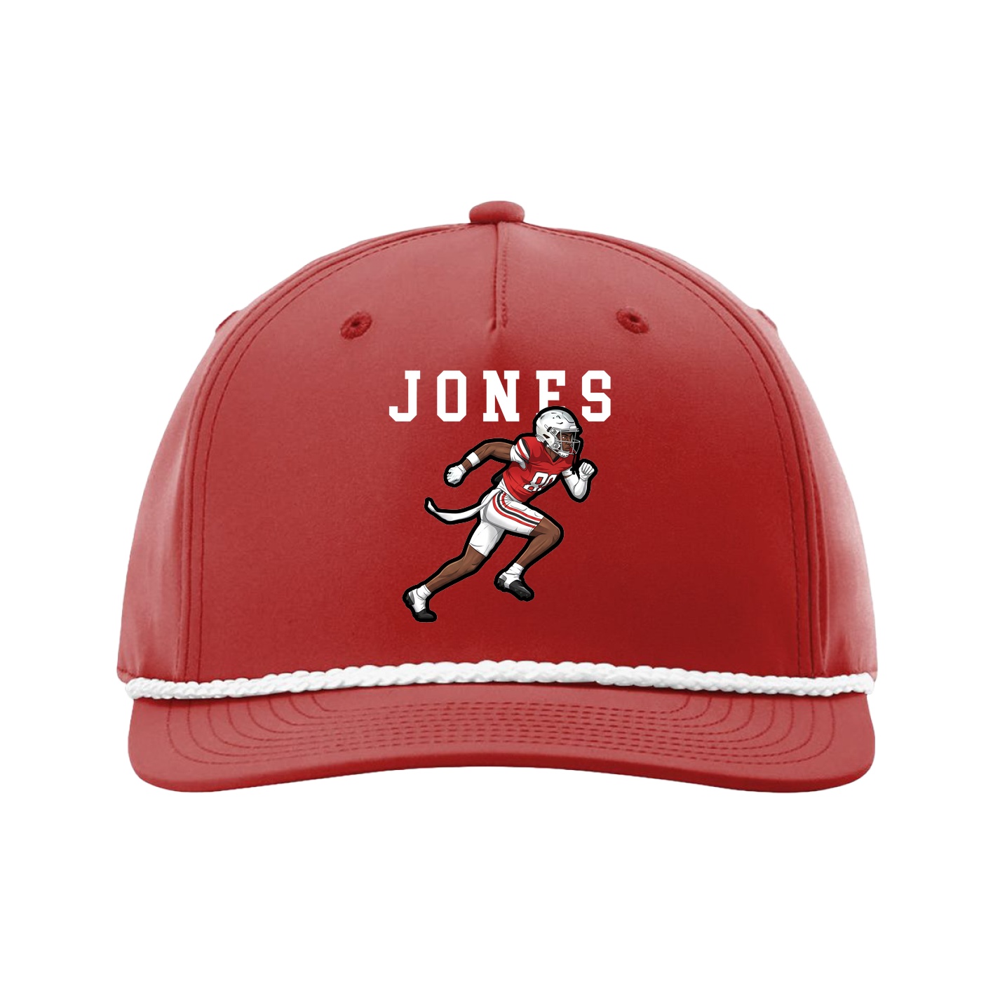 Five-Panel Classic Rope Cap — Shirsey in Red