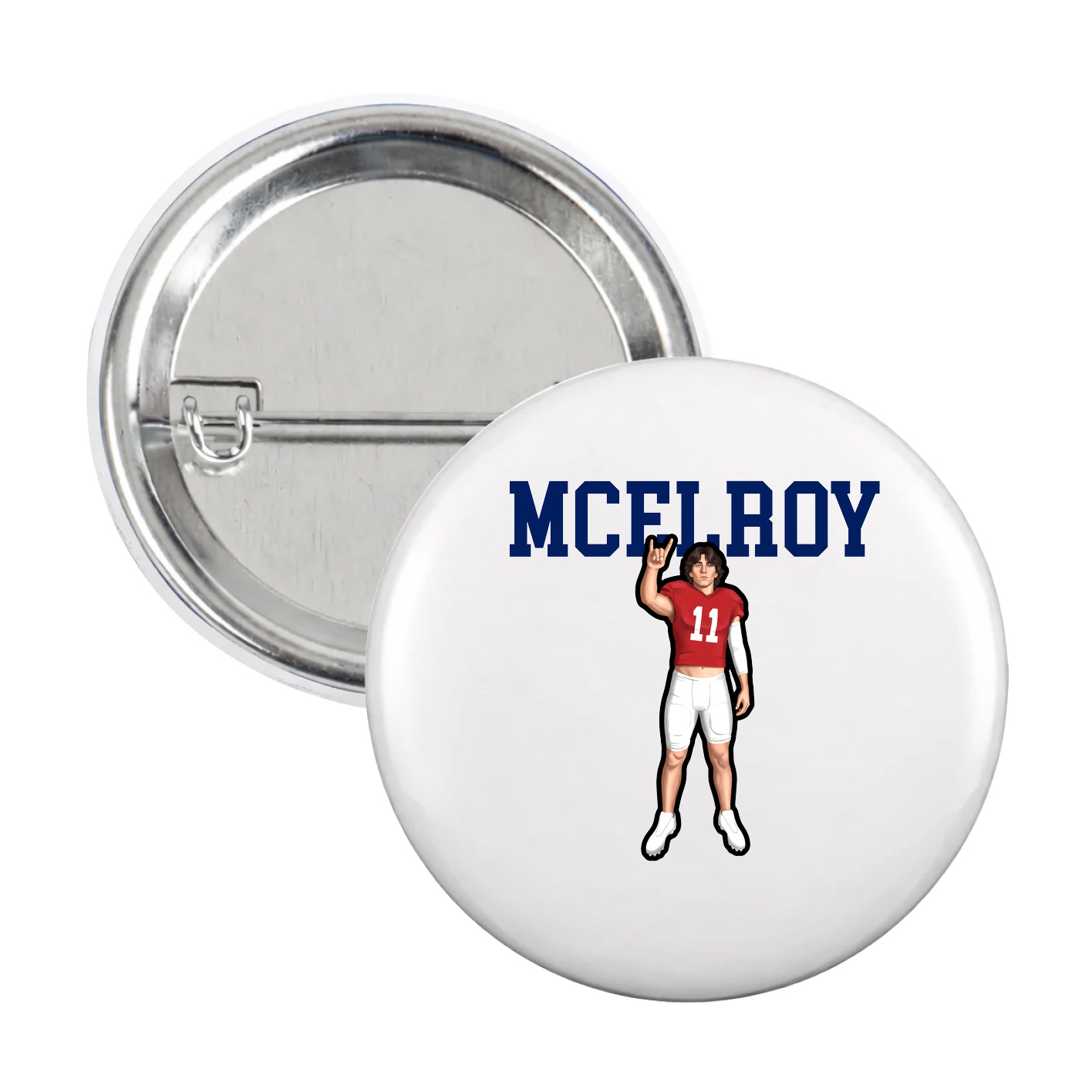 Game Day Button — Shirsey in White