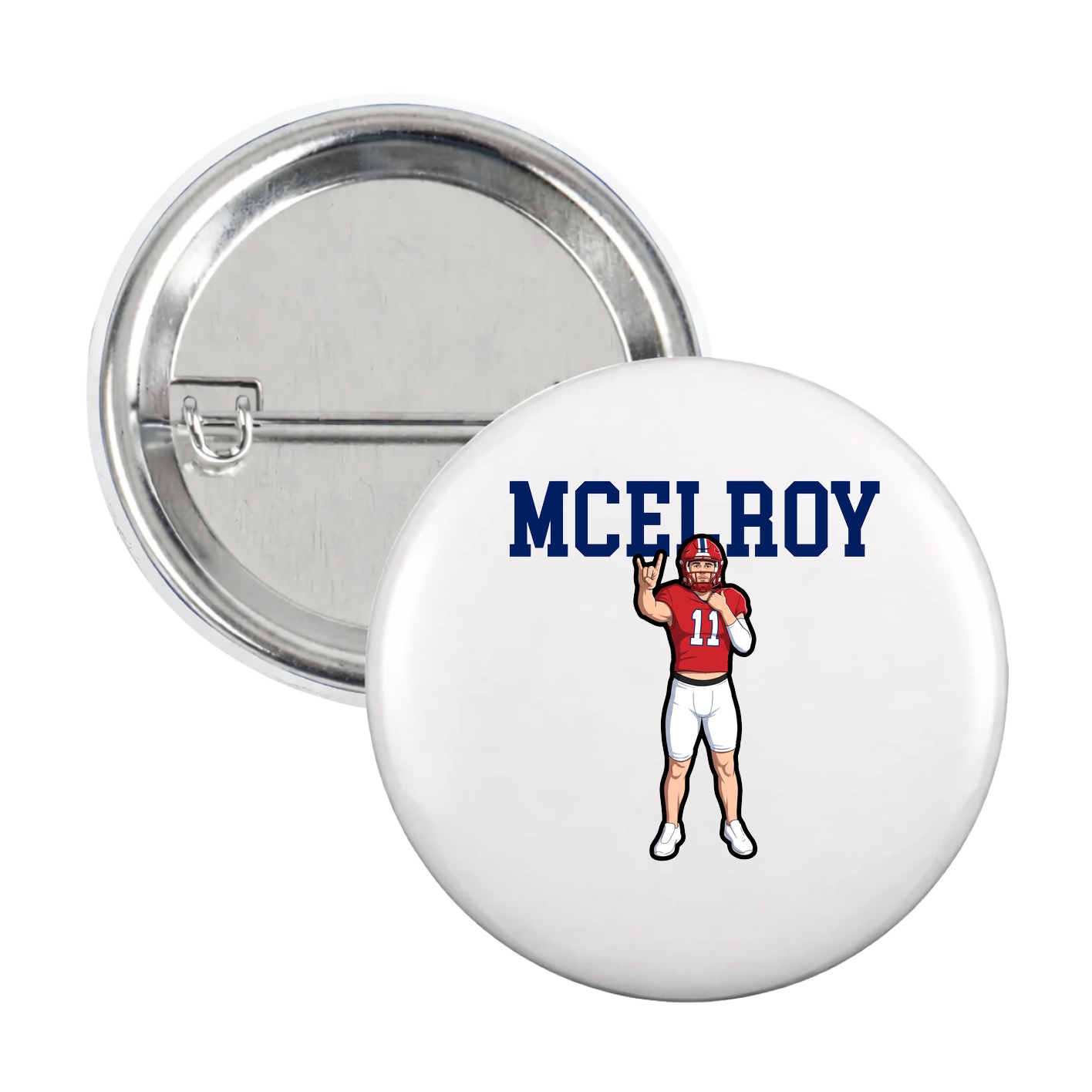 Game Day Button — Shirsey in White