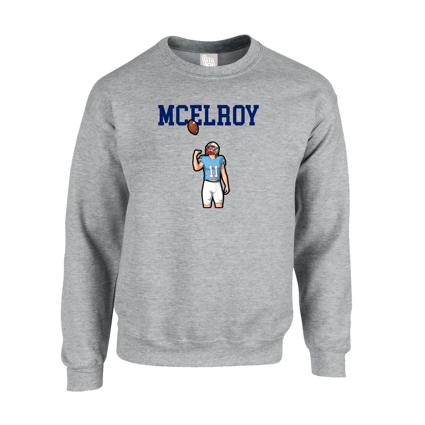 Fleece Crew — Shirsey in Grey