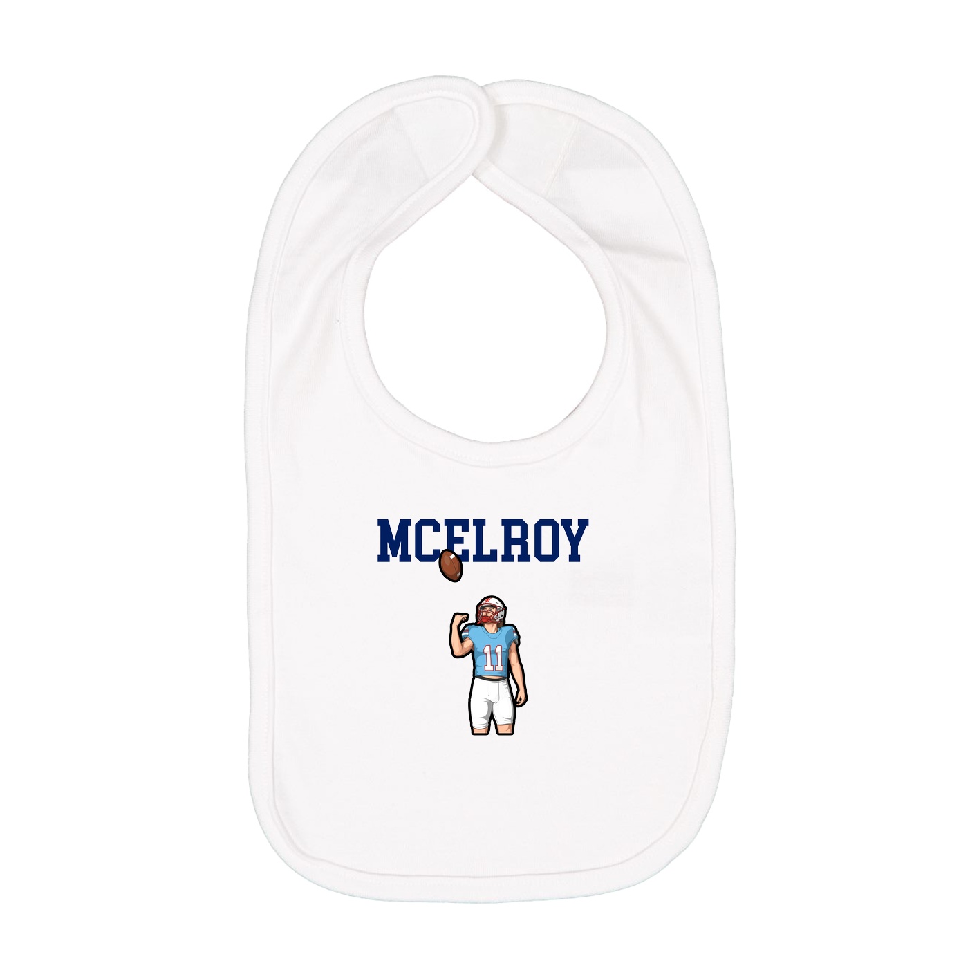 Infant Bib — Shirsey in White