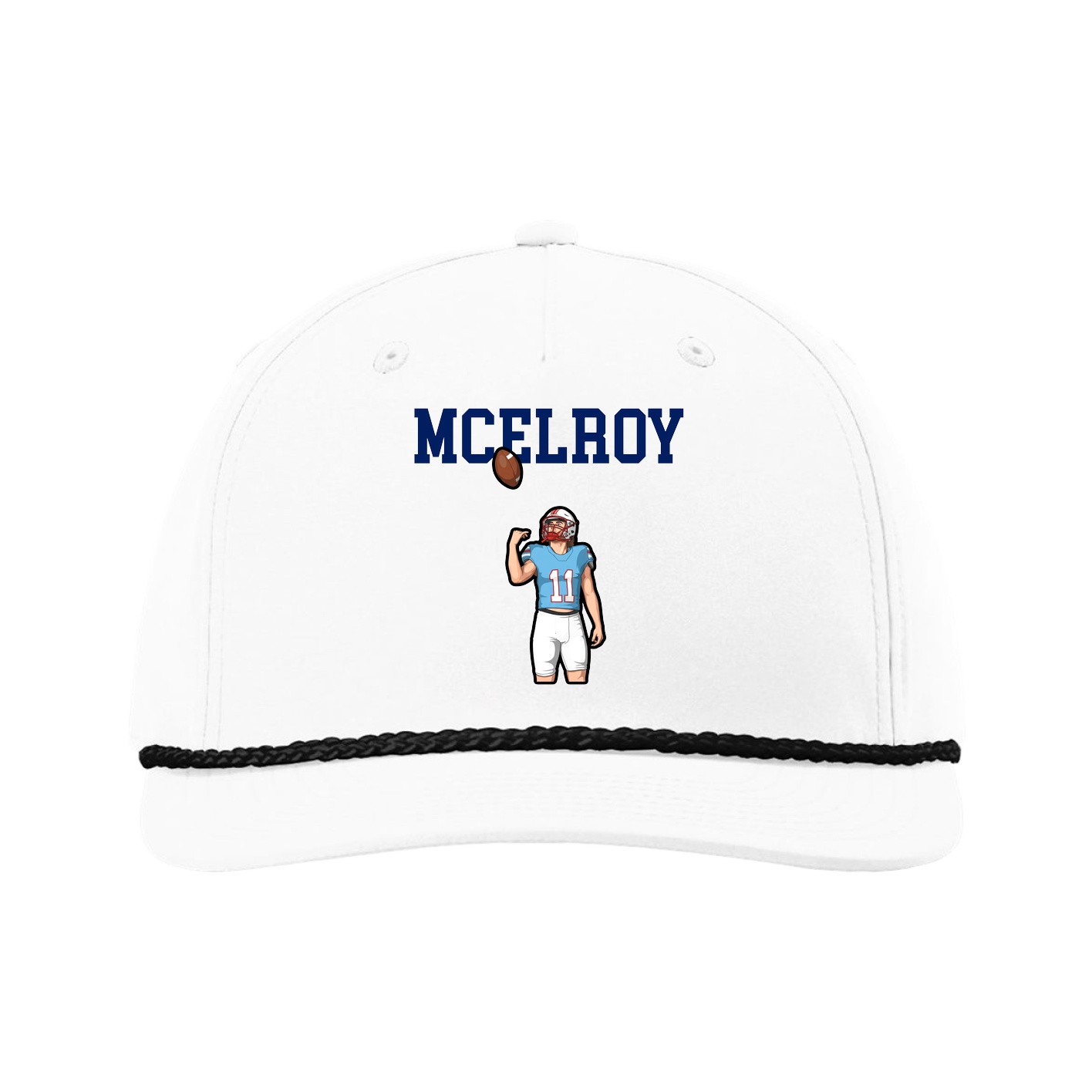 Five-Panel Classic Rope Cap — Shirsey in White