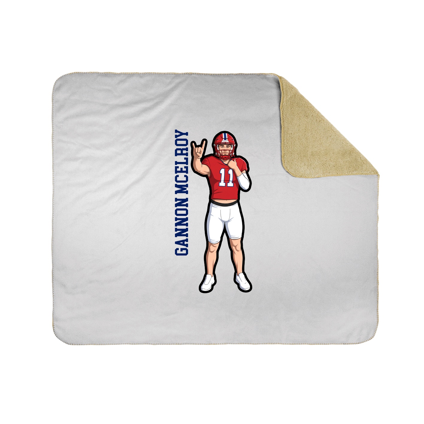 50x60 Sherpa Lined Throw Blanket