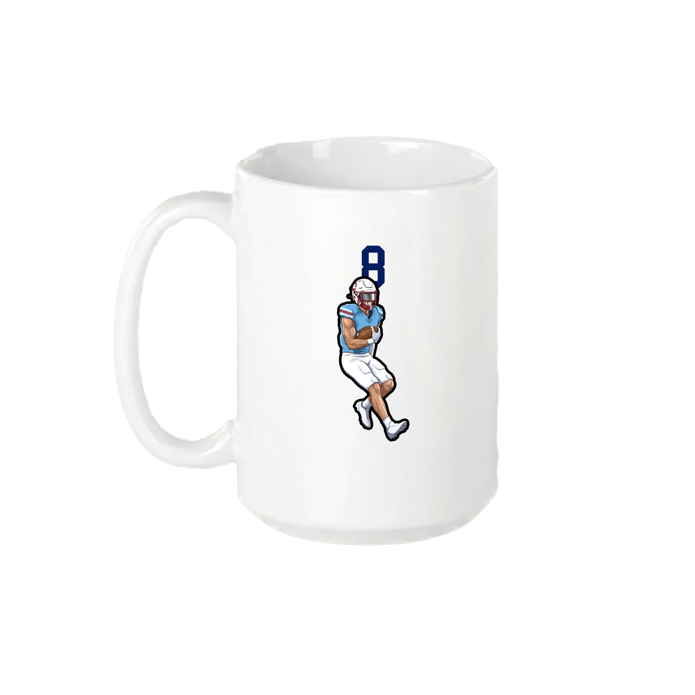 15oz Coffee Mug — Number Top in White