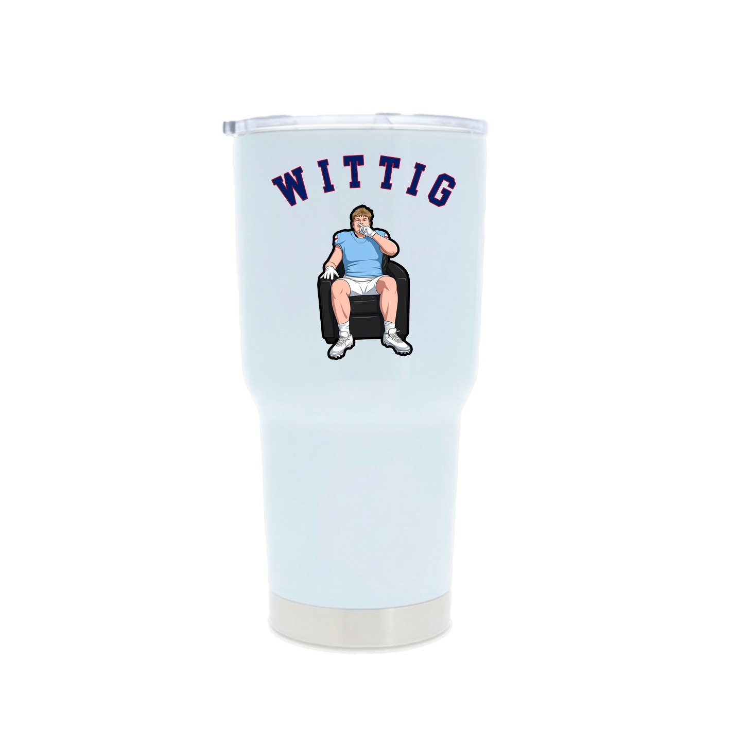 30oz Stainless Steel Tumbler — Shirsey Arch in White