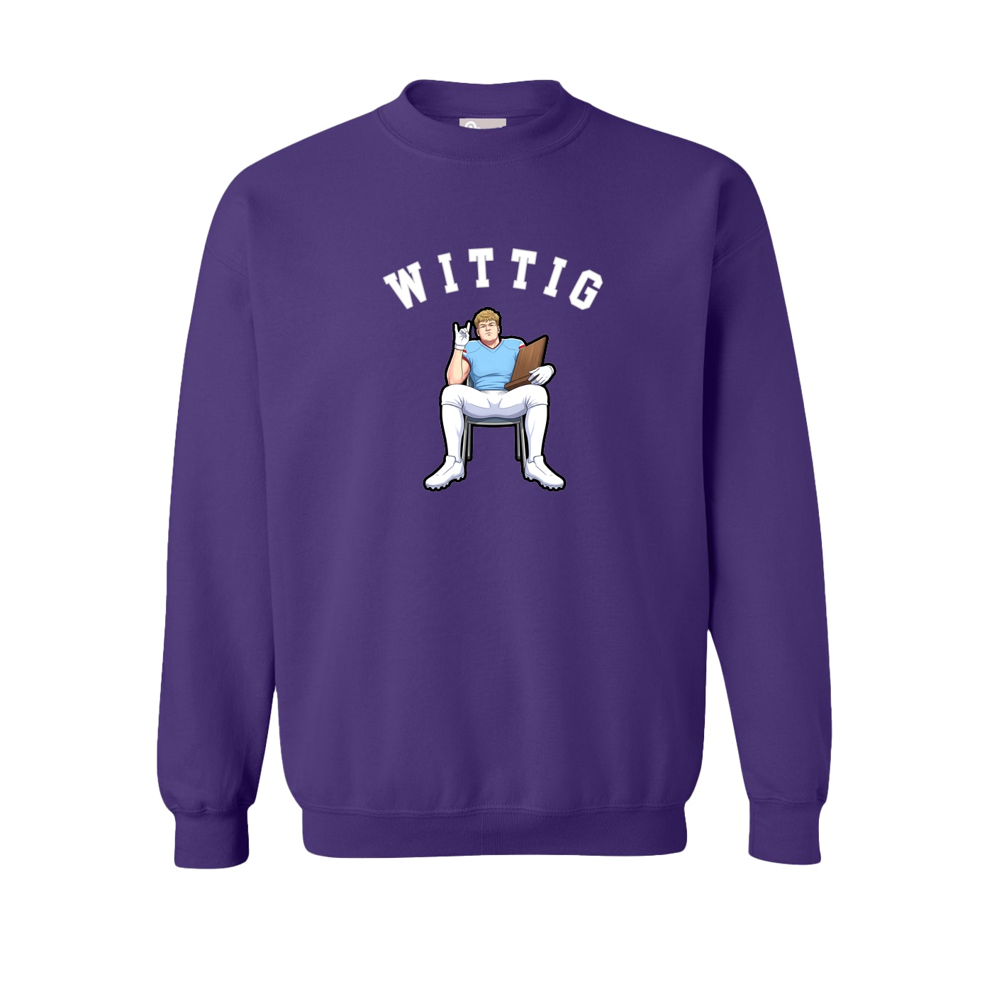Fleece Crew — Shirsey Arch in Purple
