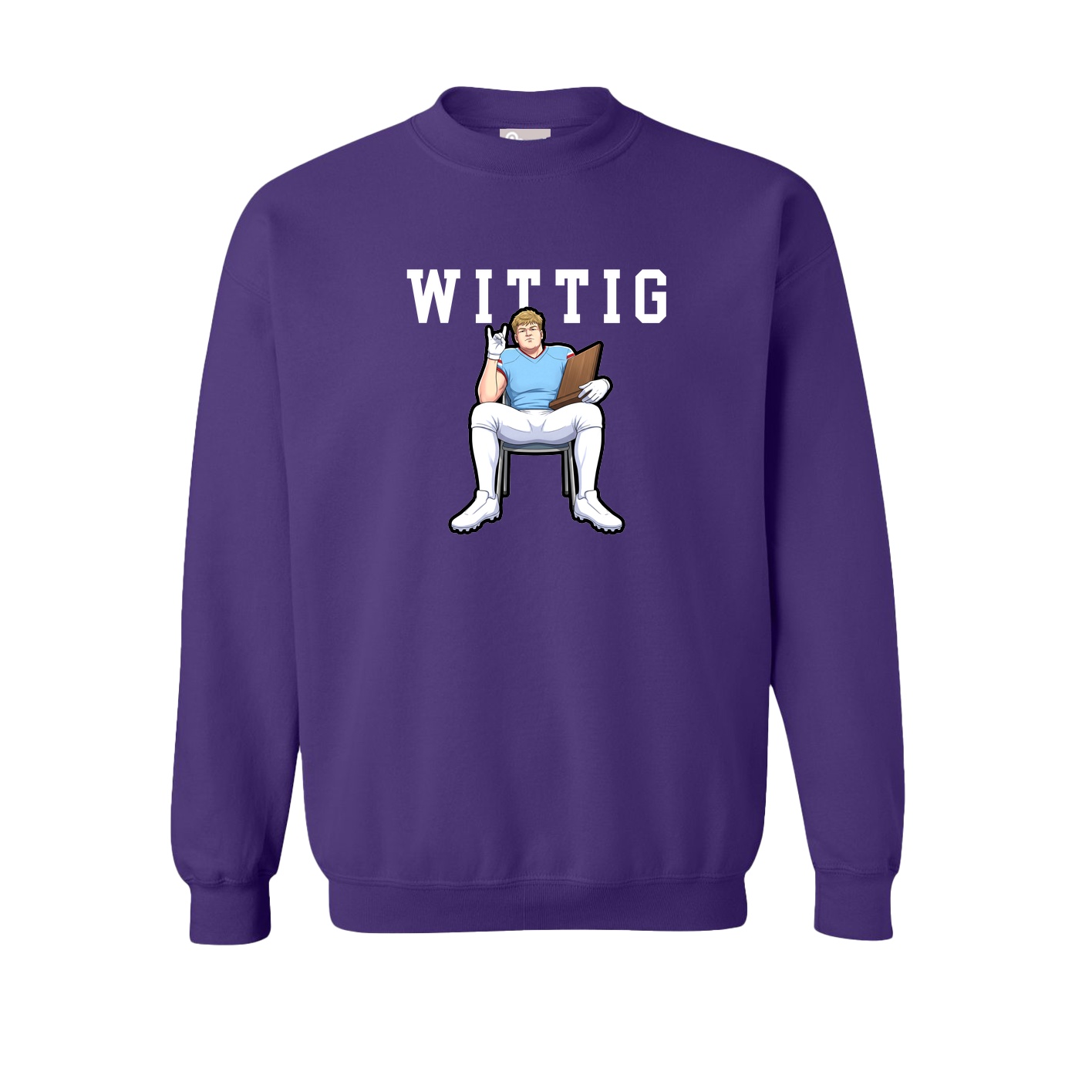 Fleece Crew — Shirsey in Purple