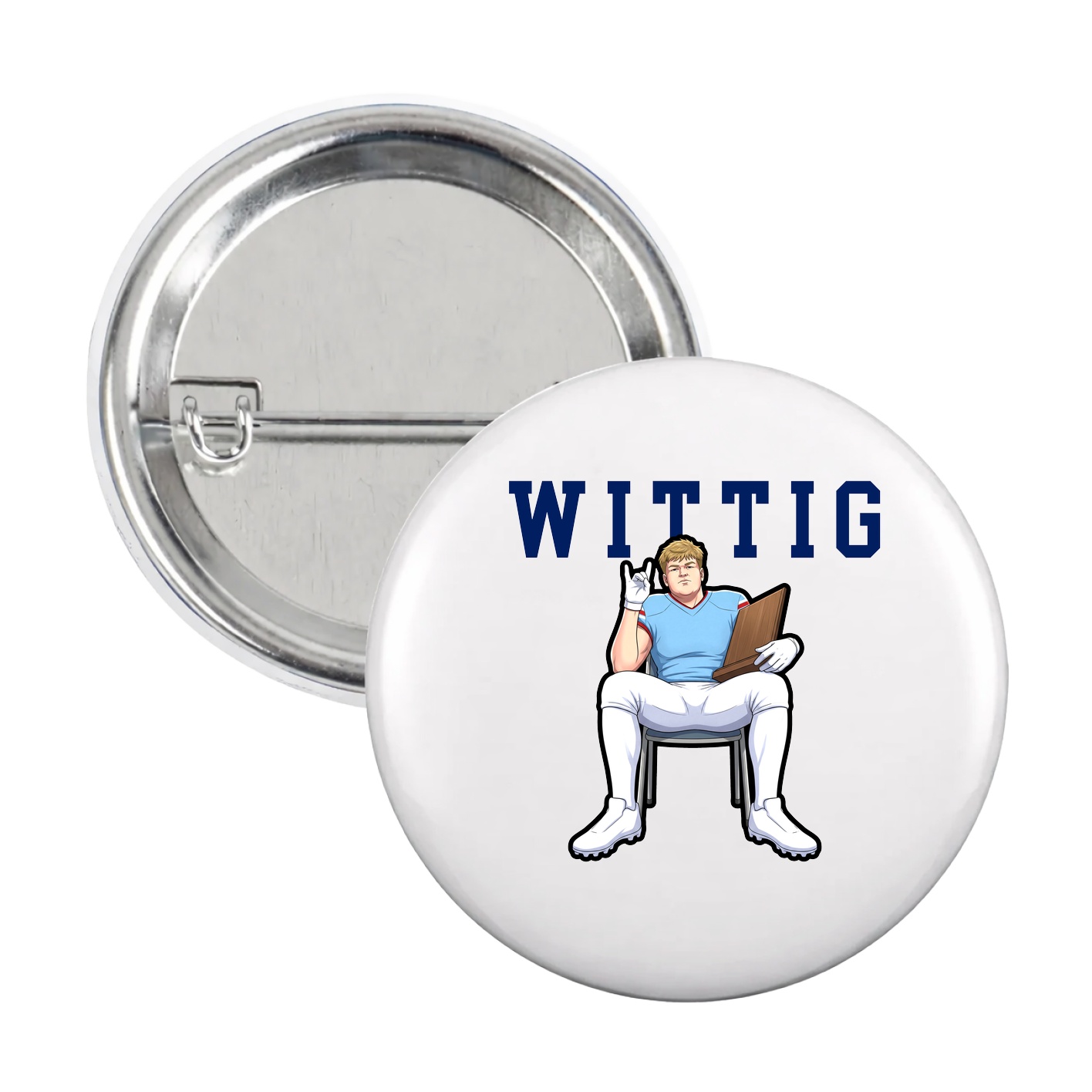 Game Day Button — Shirsey in White