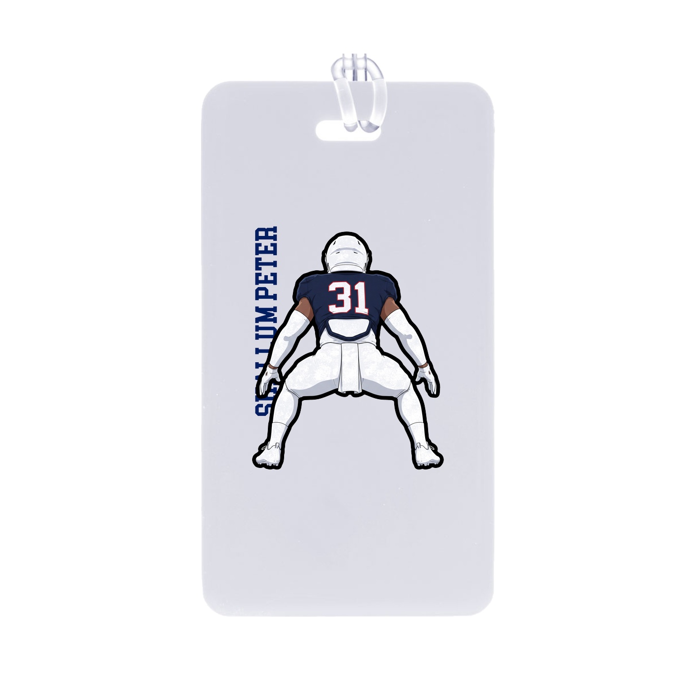 Bag Tag — Name Vertical in Classic