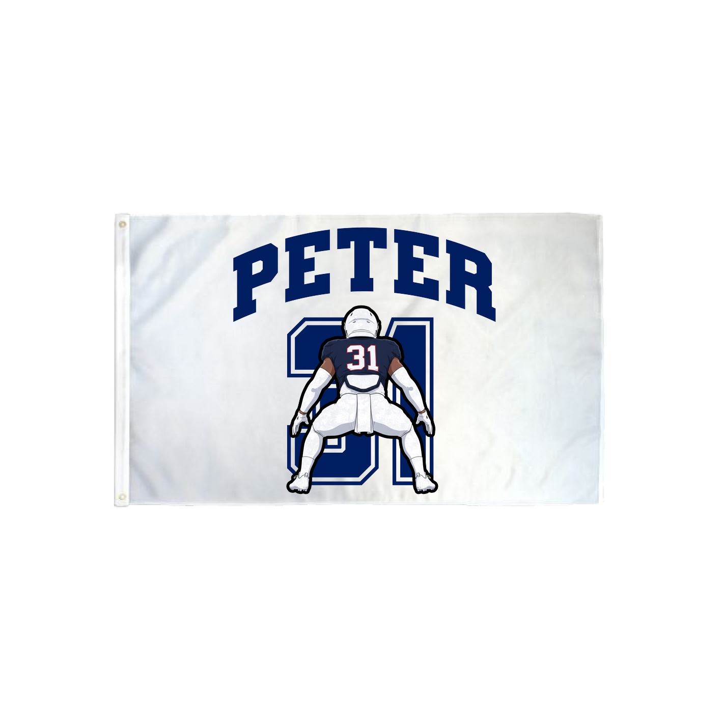 3x5 Flag — Number in Classic