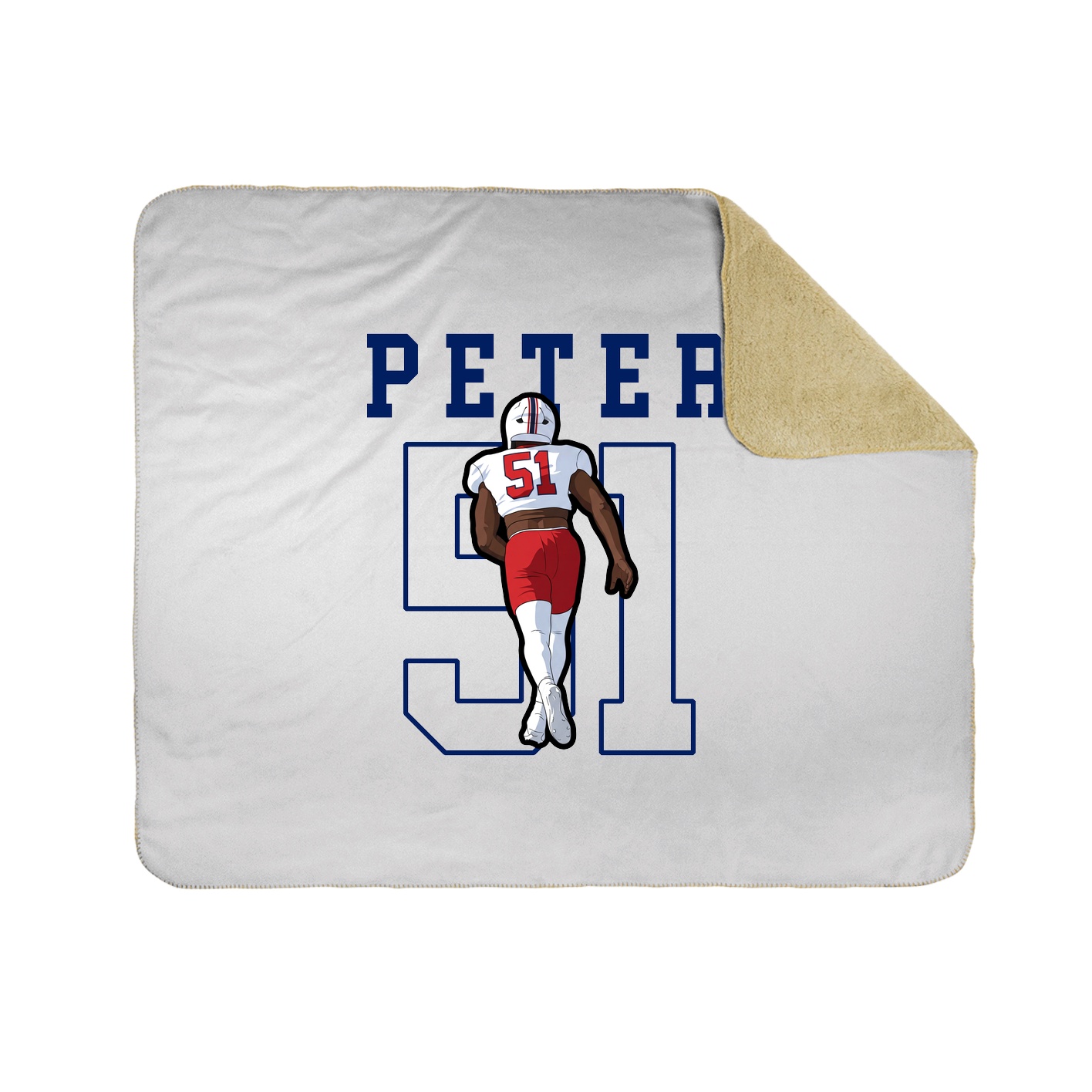 50x60 Sherpa Lined Throw Blanket