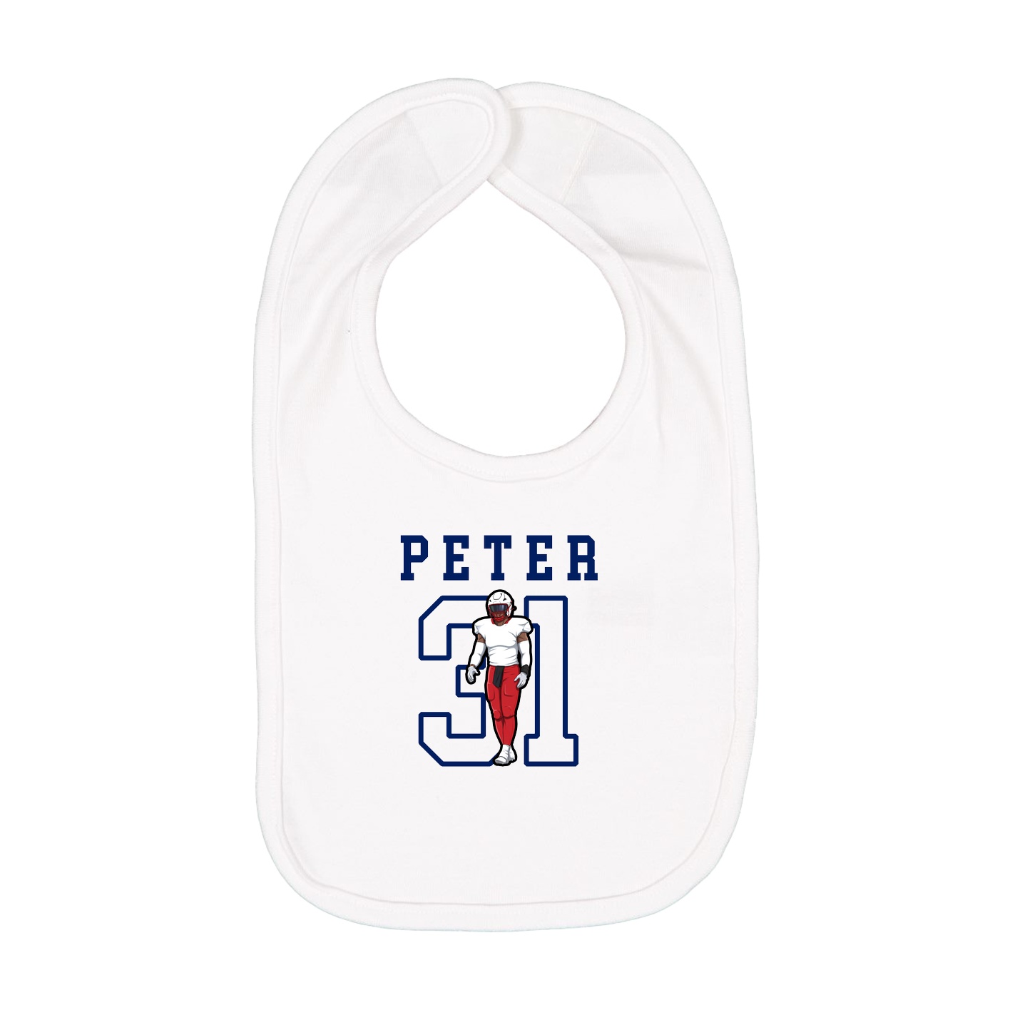 Infant Bib — Shirsey in White