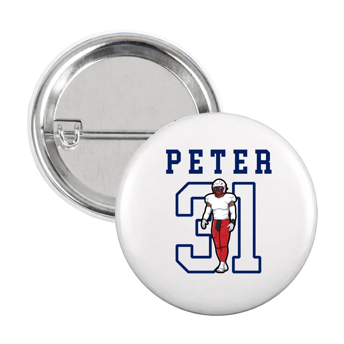 Game Day Button — Shirsey in White