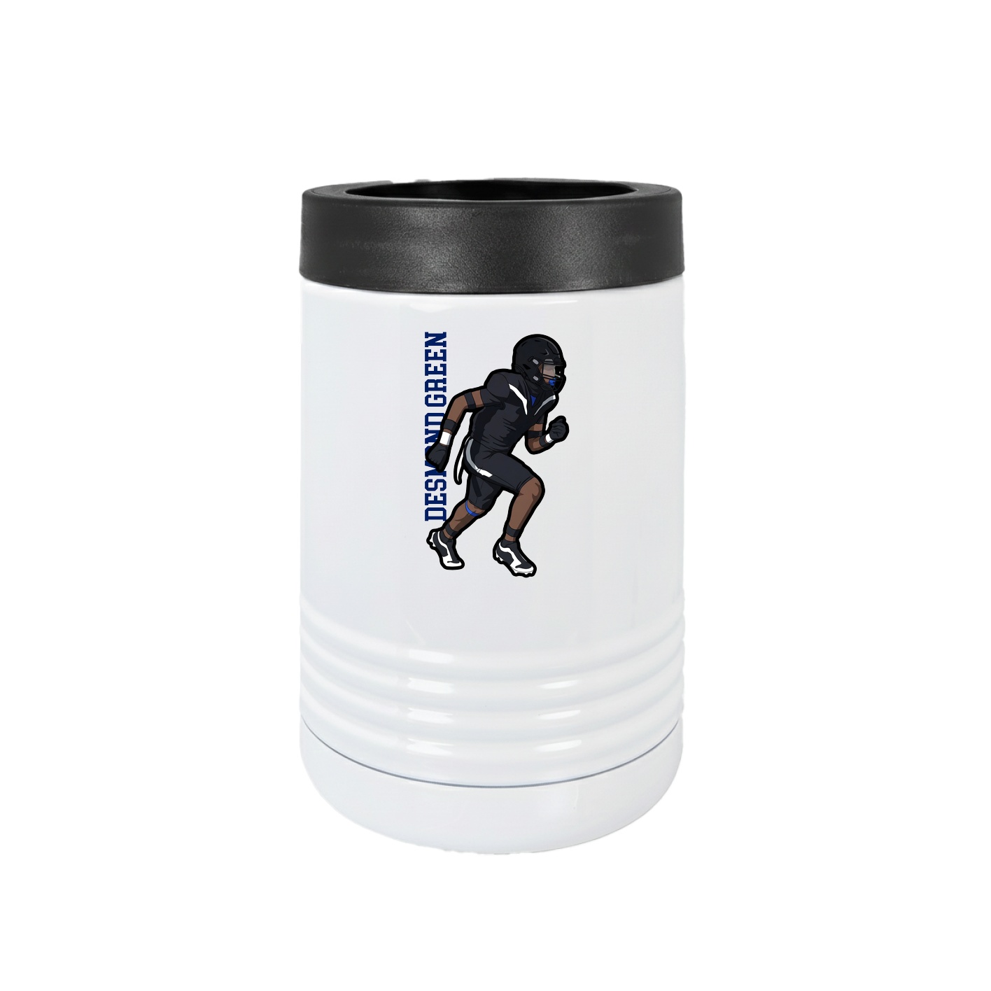 Beverage Holder — Name Vertical in White