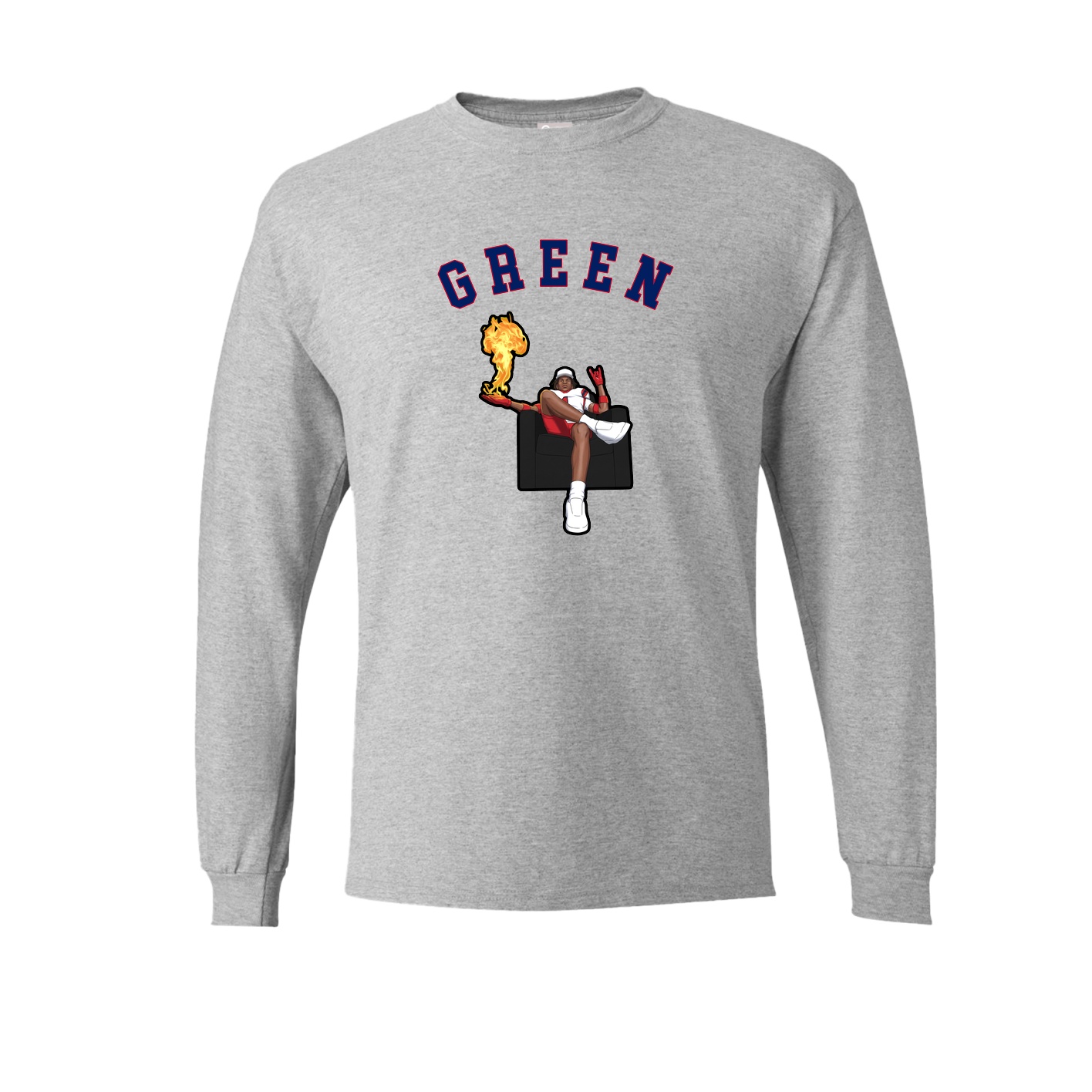 Long Sleeve Tee — Shirsey Arch in Grey