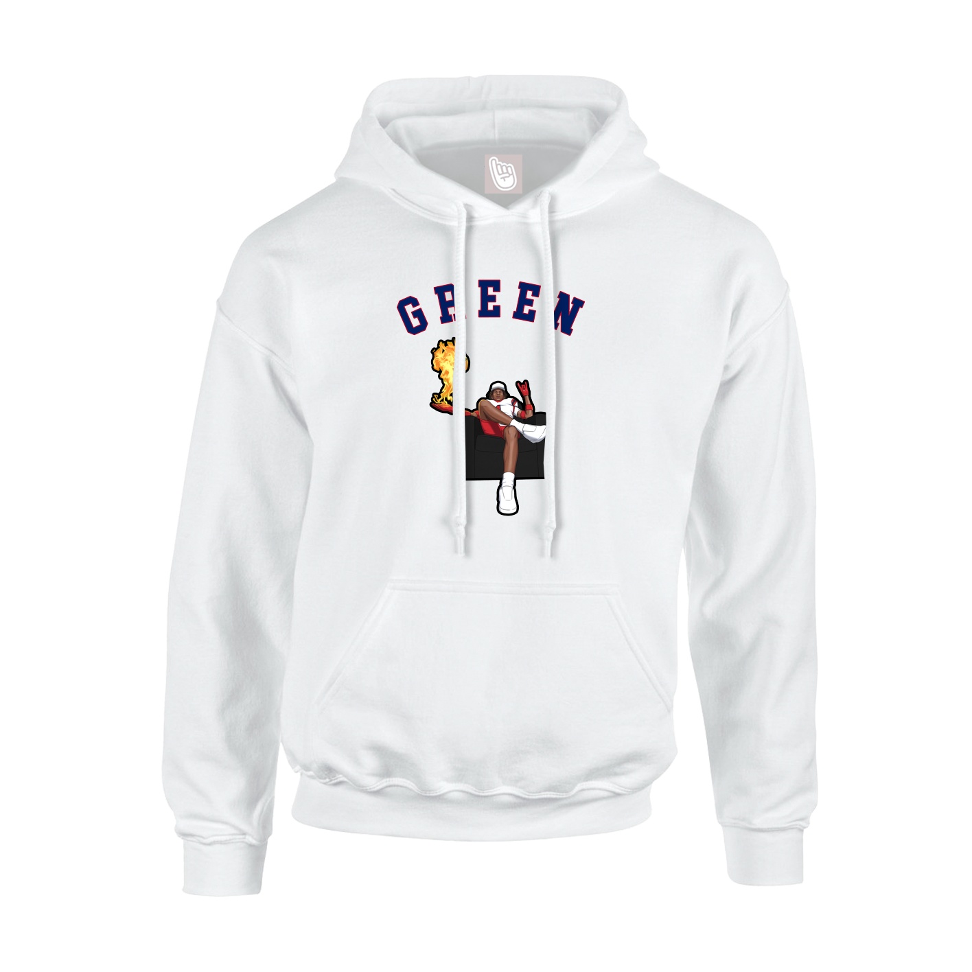 Youth Hoodie — Shirsey Arch in White