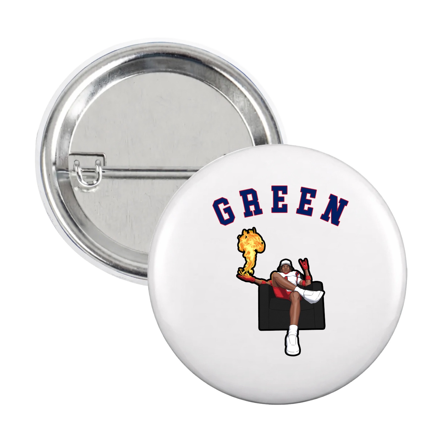 Game Day Button — Shirsey Arch in White