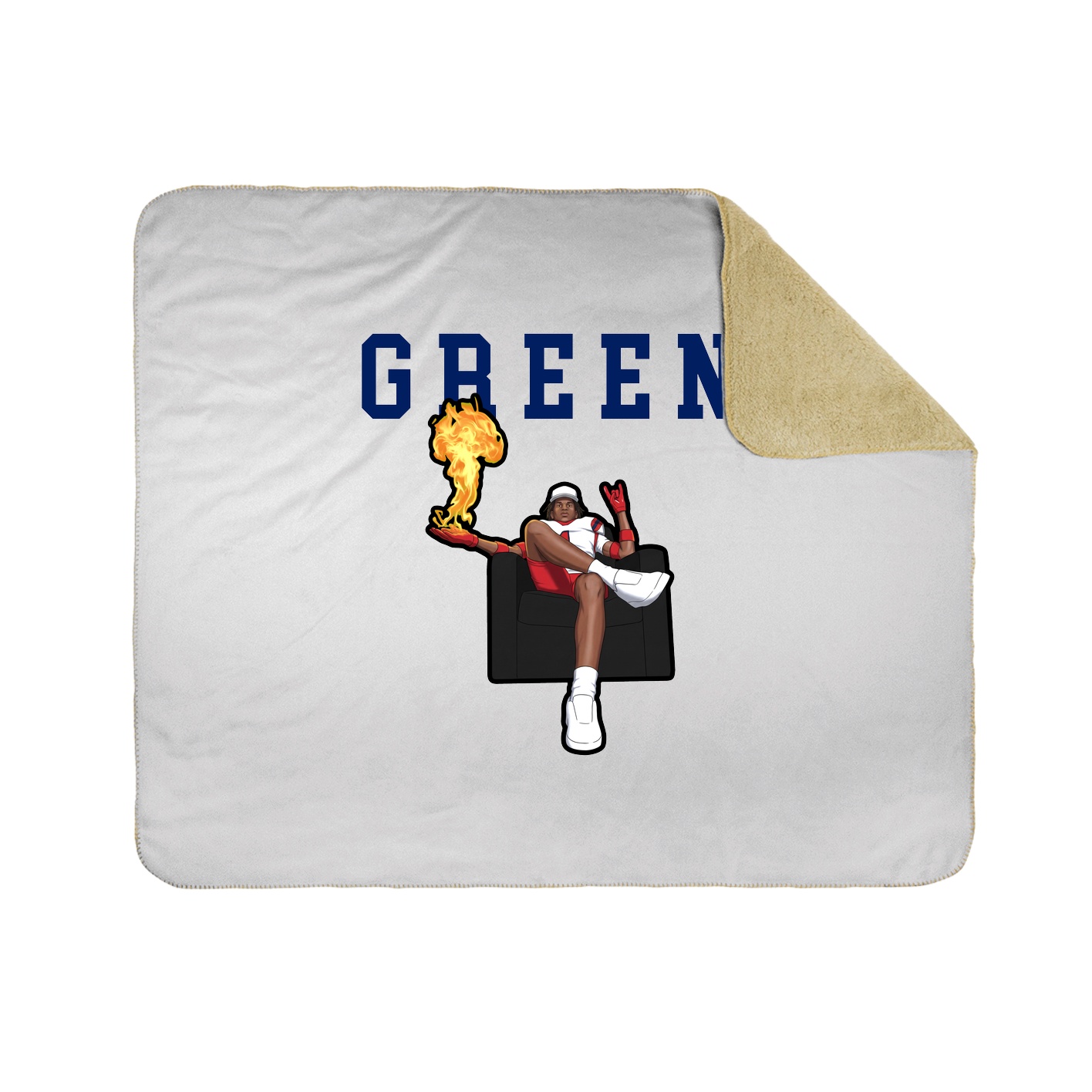 Throw Blanket — Shirsey in White