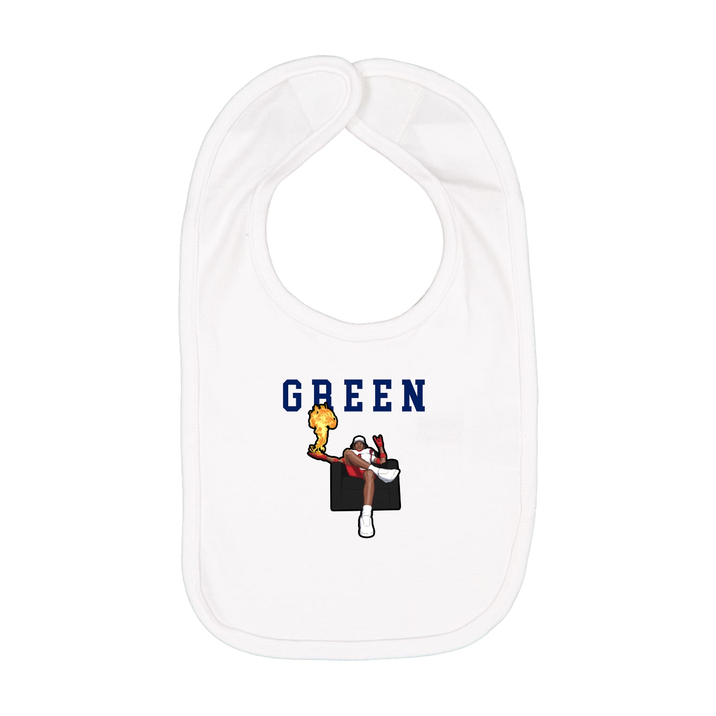 Infant Bib — Shirsey in White