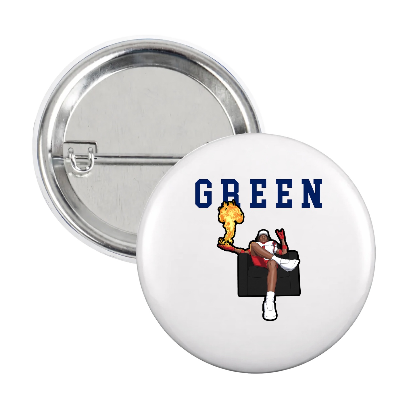 Game Day Button — Shirsey in White