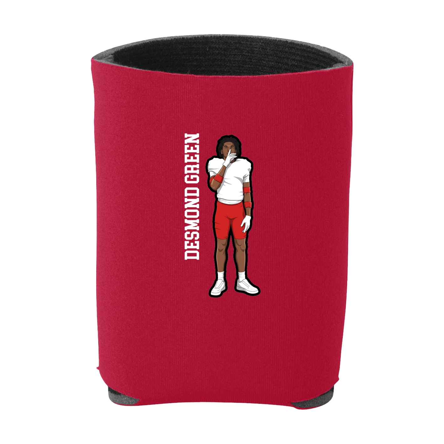 Can Holder — Name Vertical in Red