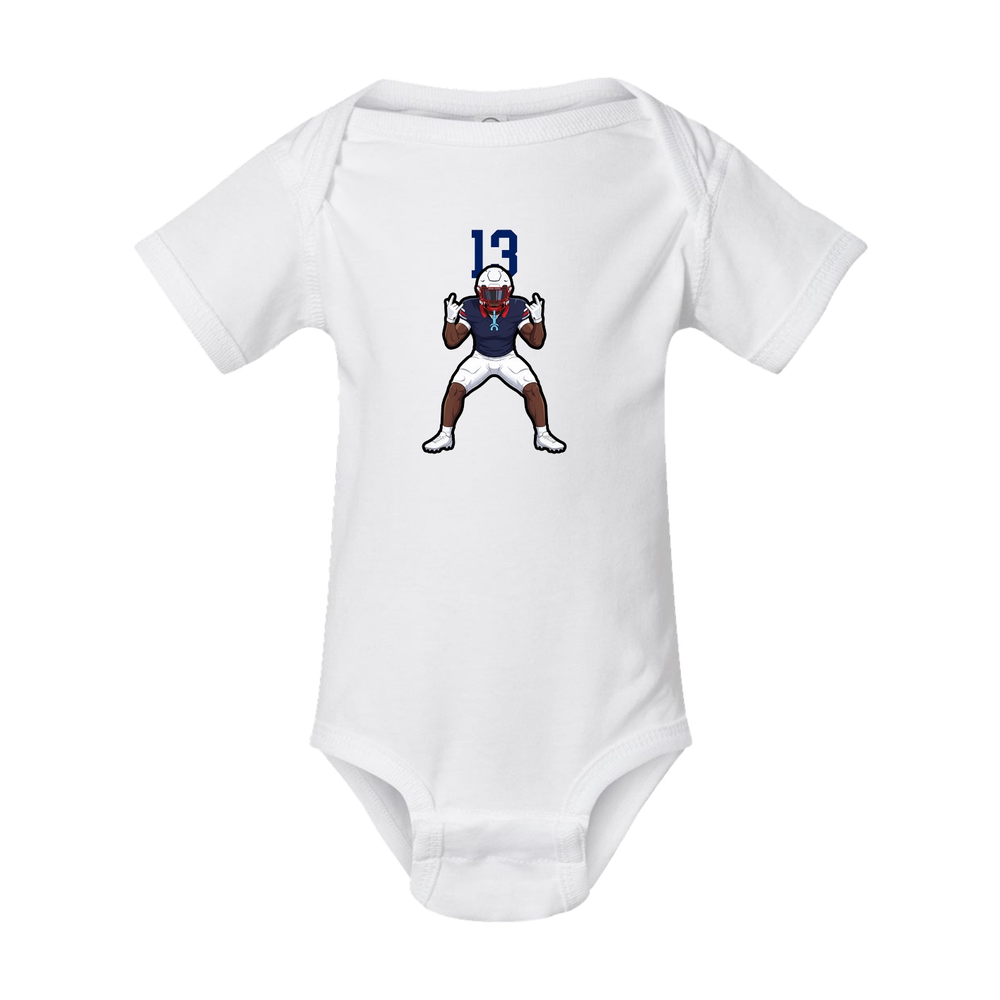 Baby Onesie — Number Top in White