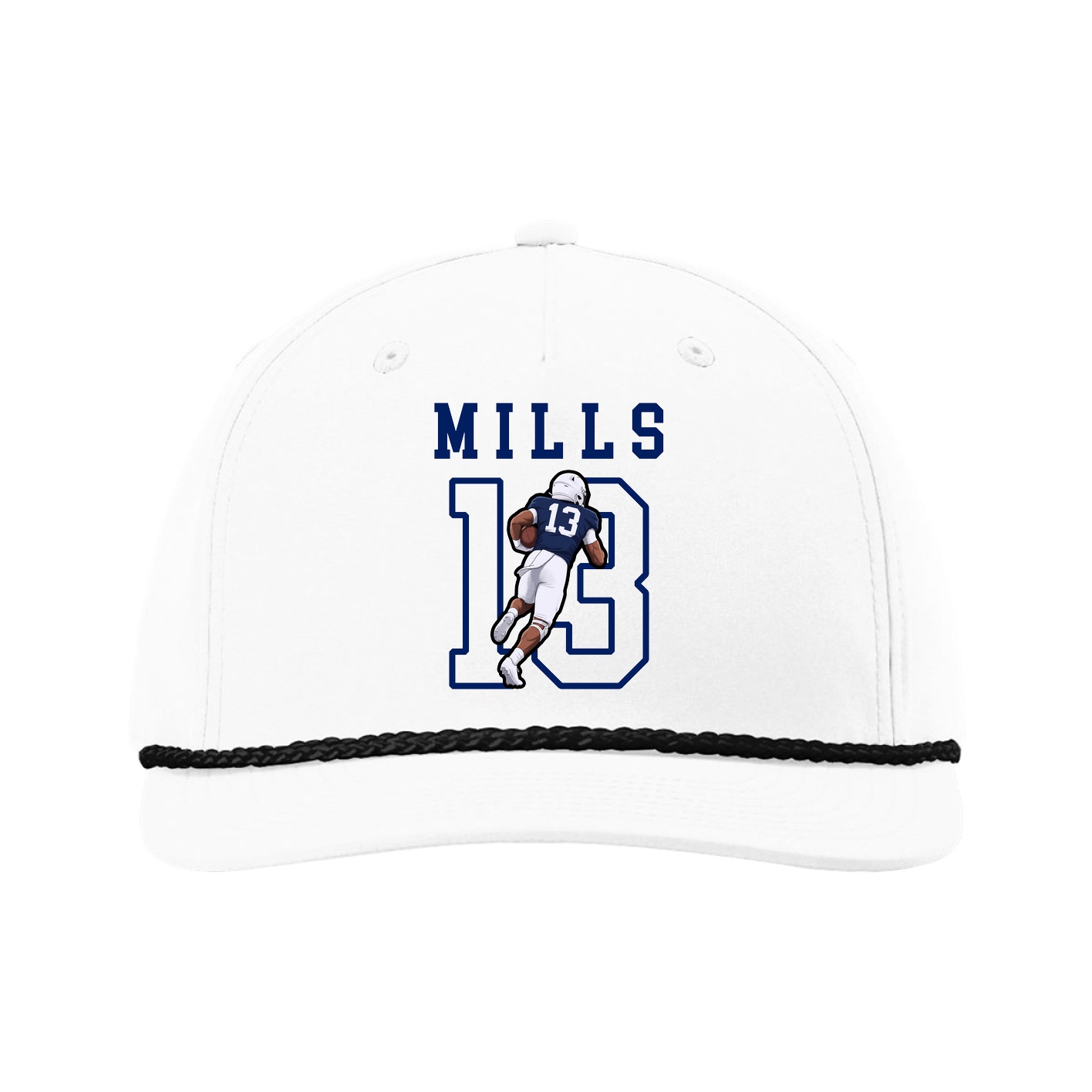 Five-Panel Classic Rope Cap — Shirsey in White