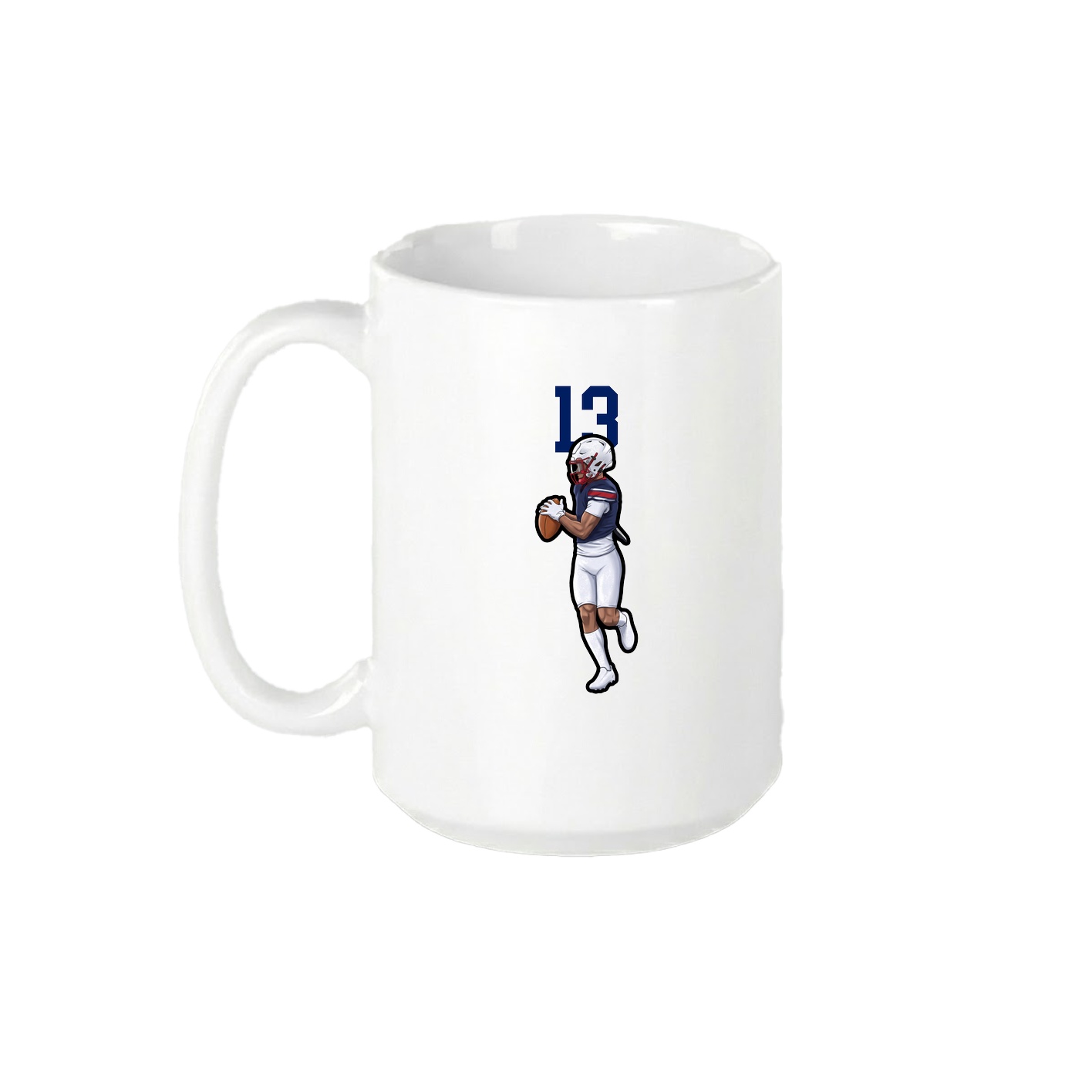 15oz Coffee Mug — Number Top in White