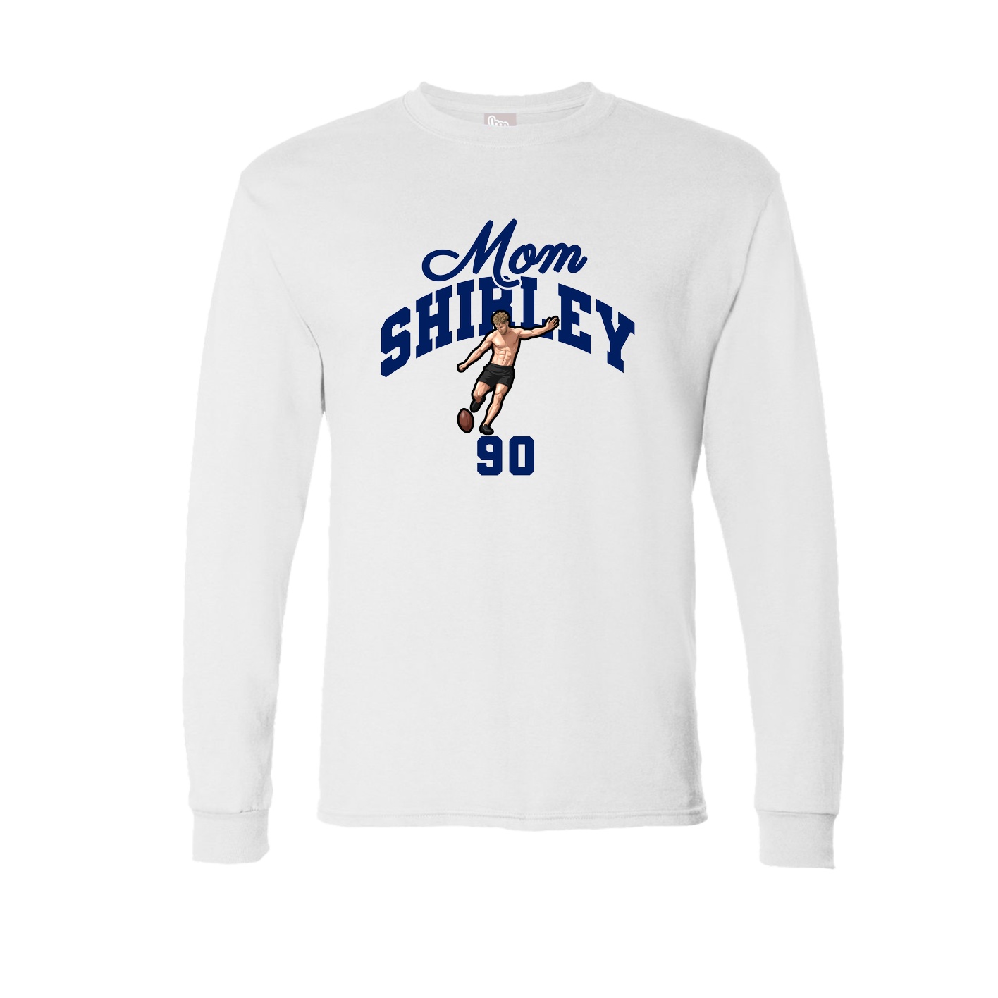 Long Sleeve Tee — Mothers Day Arch in White