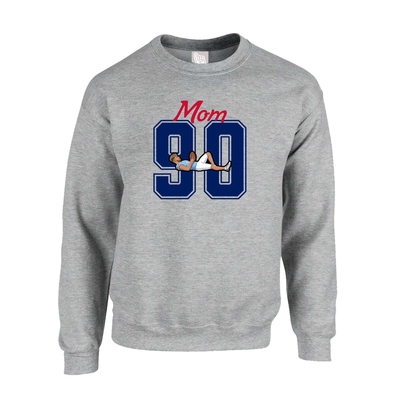 Fleece Crew — Mothers Day Shirsey in Grey