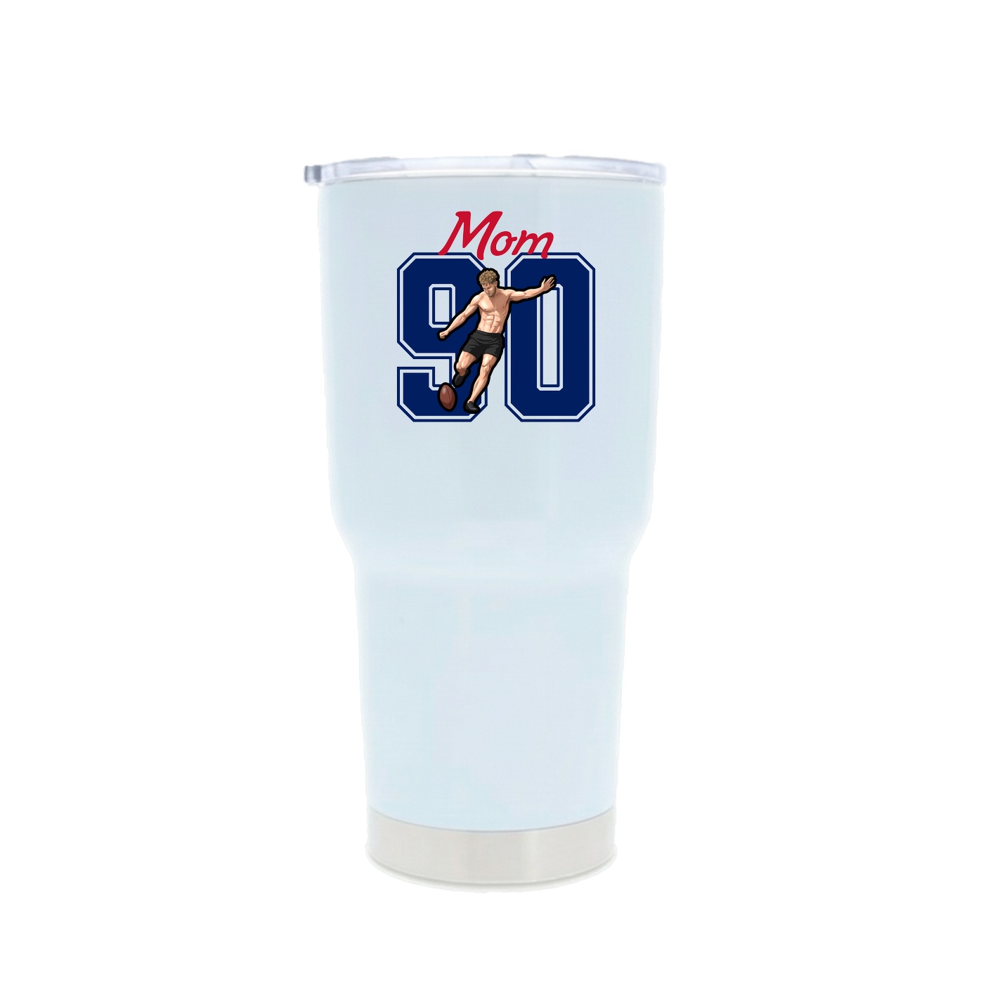 30oz Stainless Steel Tumbler — Mothers Day Shirsey in White