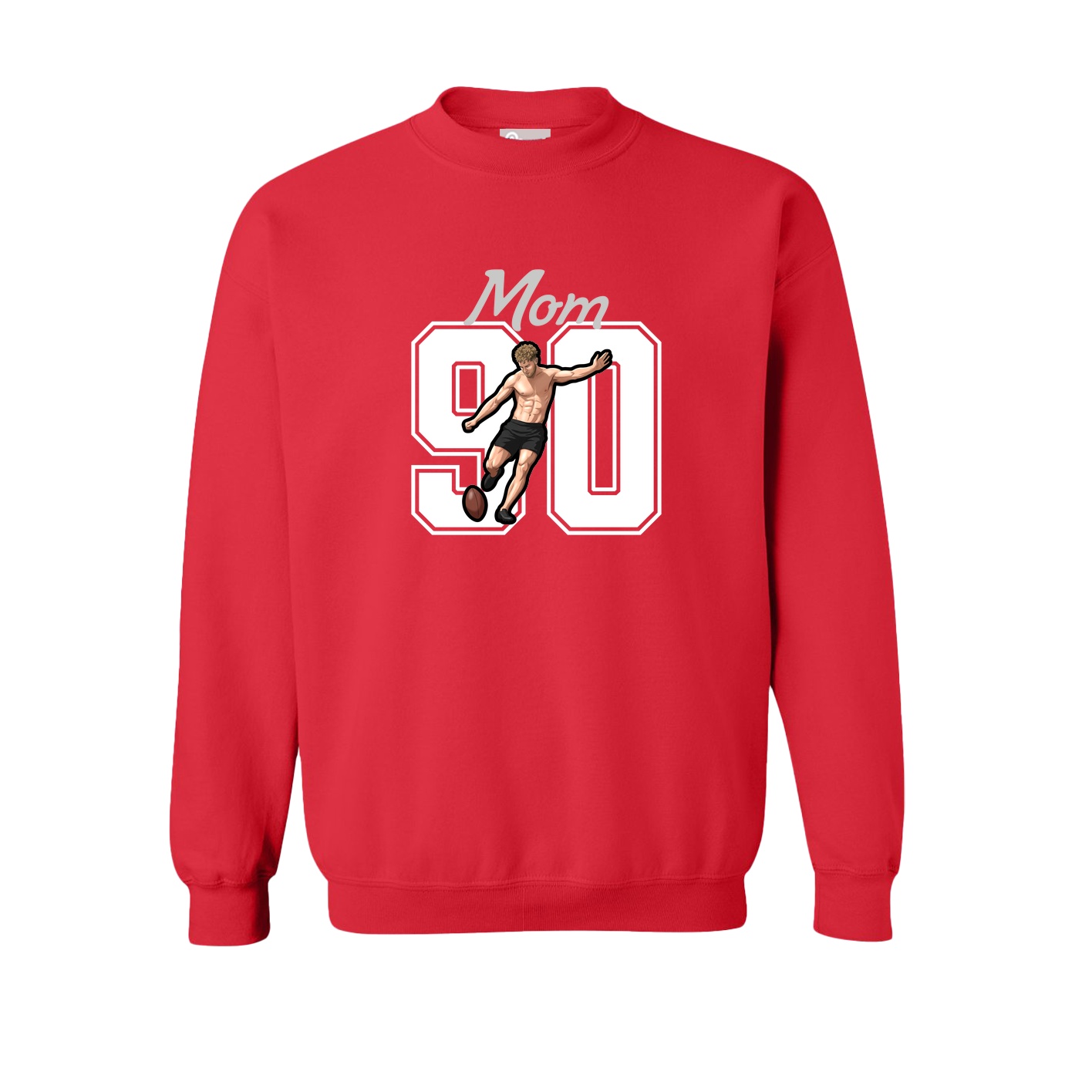 Fleece Crew — Mothers Day Shirsey in Red
