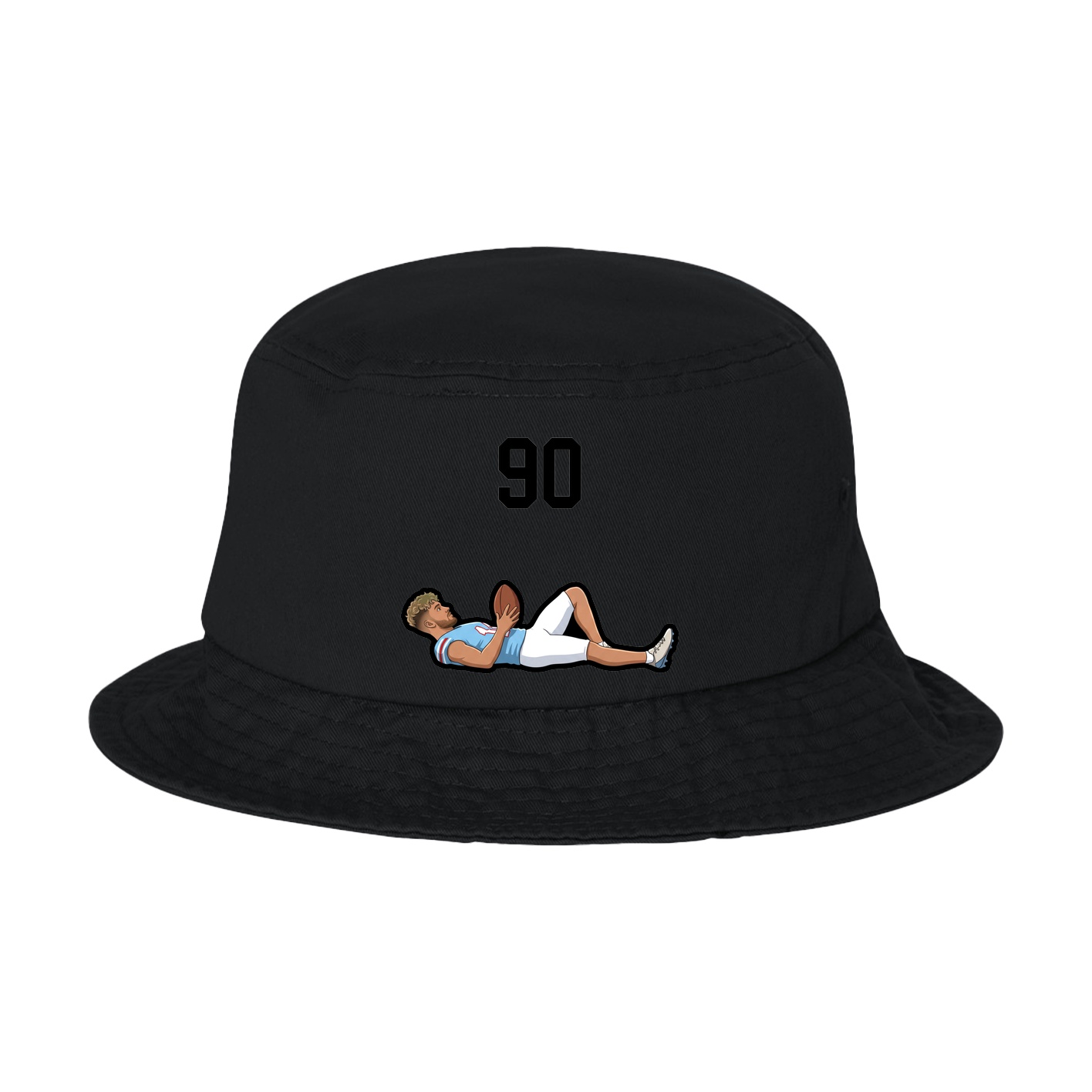 Bucket Cap — Number Top in Black