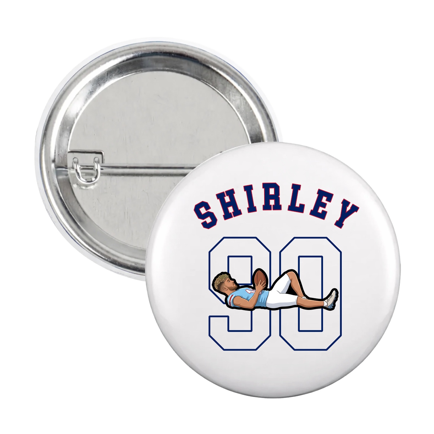 Game Day Button — Shirsey Arch in White