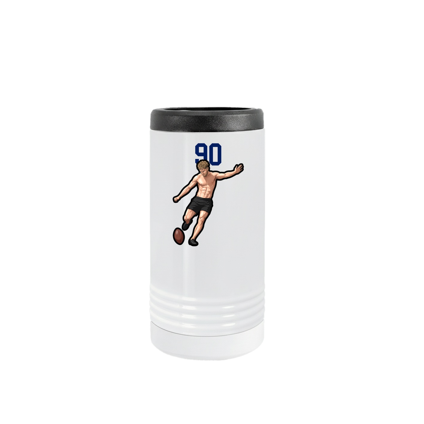 Slim Beverage Holder — Number Top in White