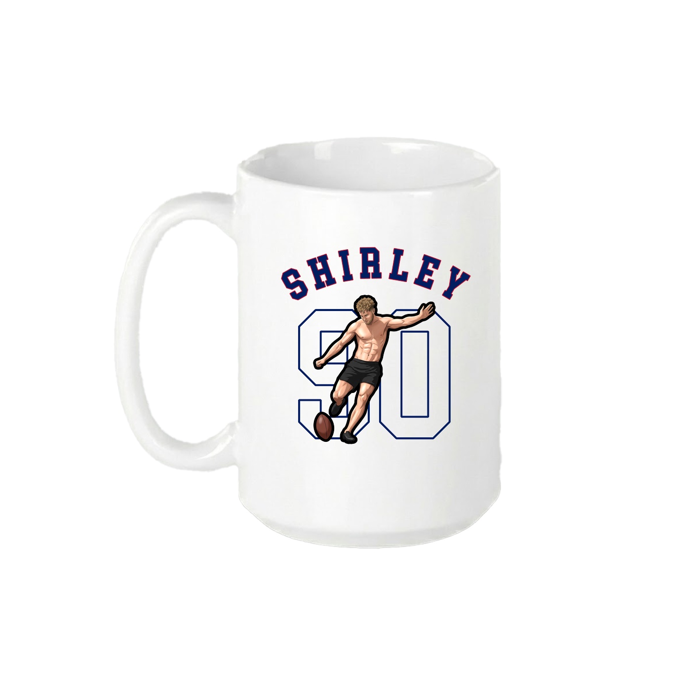 15oz Coffee Mug — Shirsey Arch in White