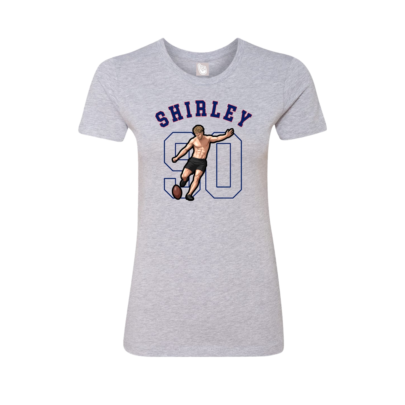 Fitted Women's Tee — Shirsey Arch in Grey