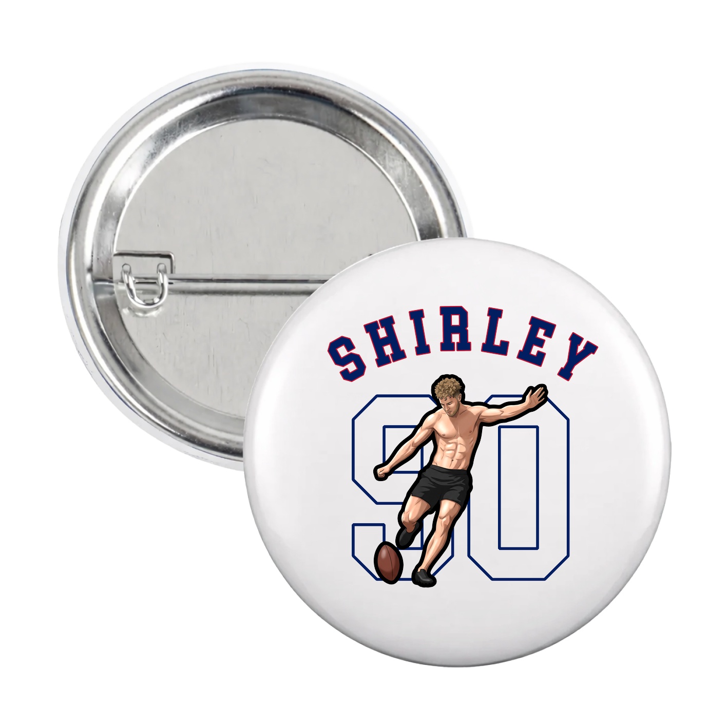 Game Day Button — Shirsey Arch in White