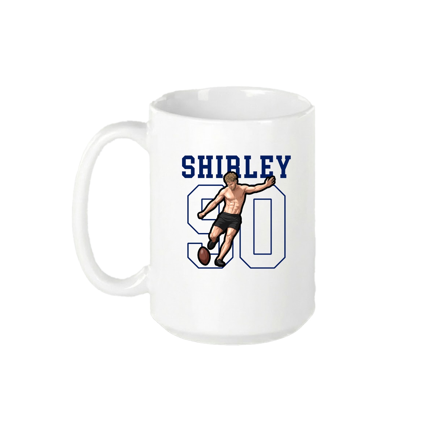 15oz Coffee Mug — Shirsey in White