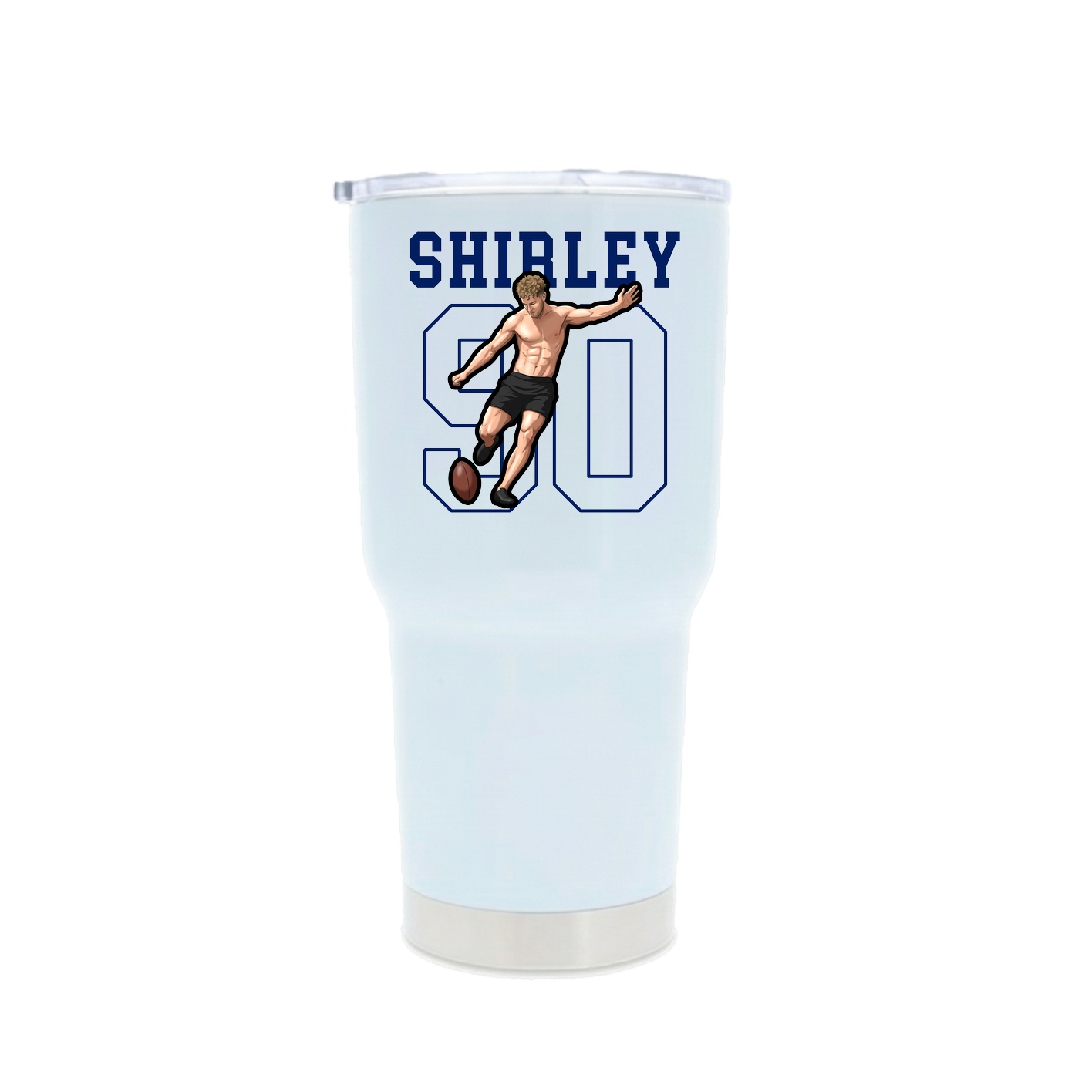 30oz Stainless Steel Tumbler — Shirsey in White
