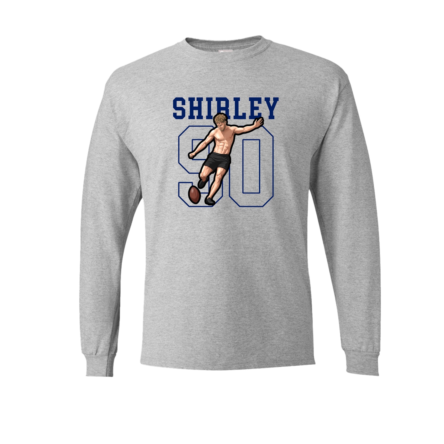 Long Sleeve Tee — Shirsey in Grey