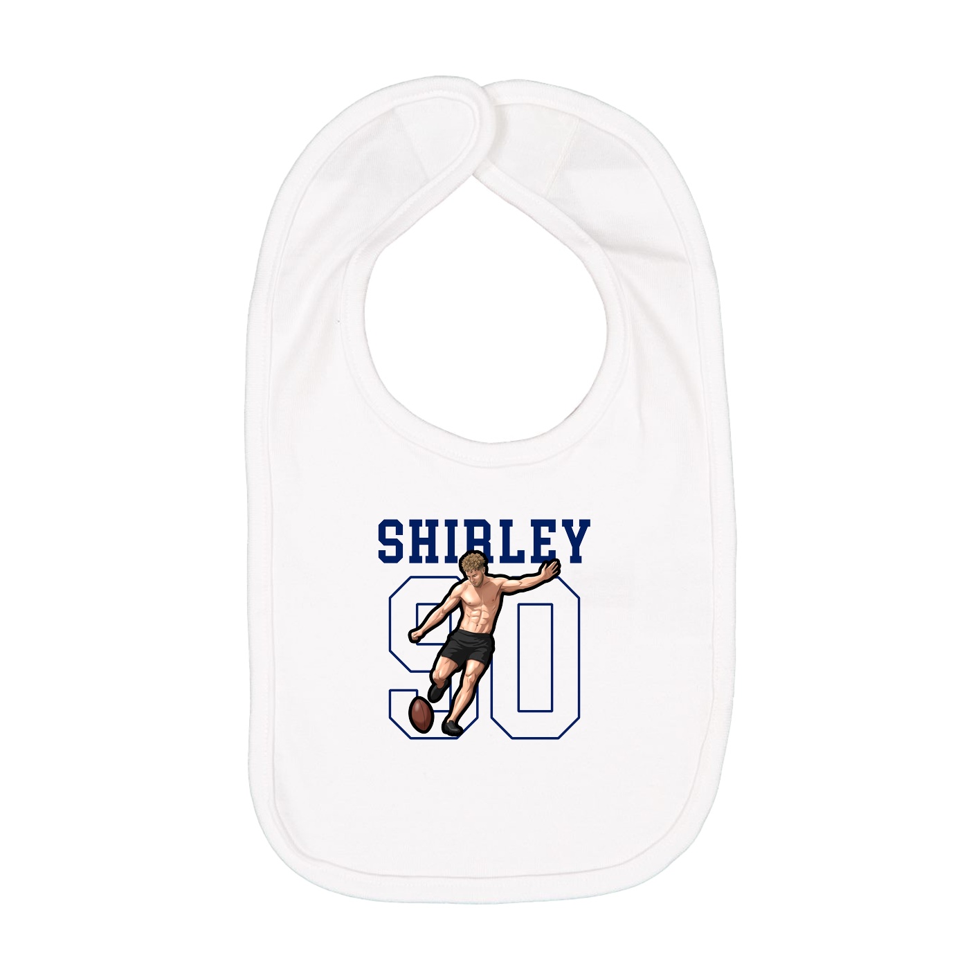 Infant Bib — Shirsey in White