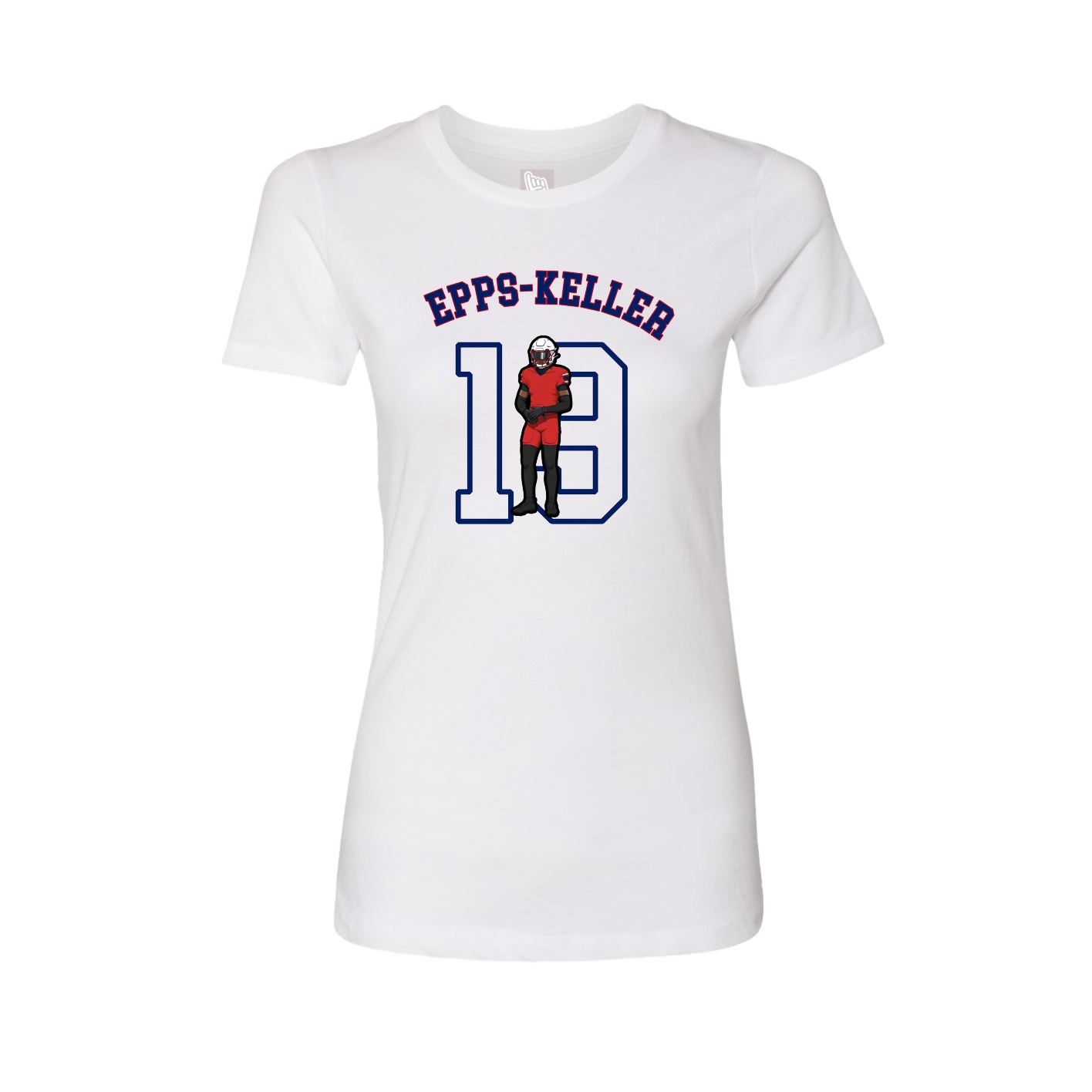Fitted Women's Tee — Shirsey Arch in White