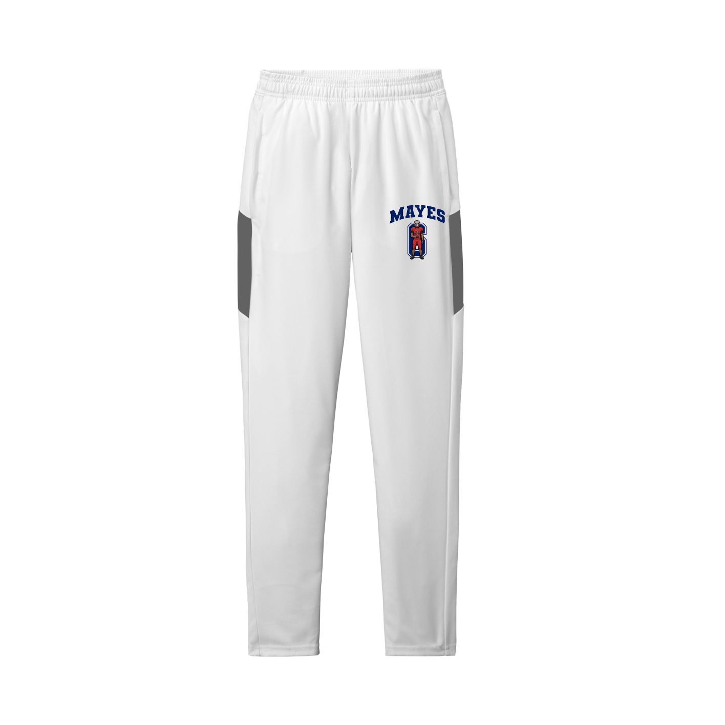 Team Travel Pant — Number in White/Grey